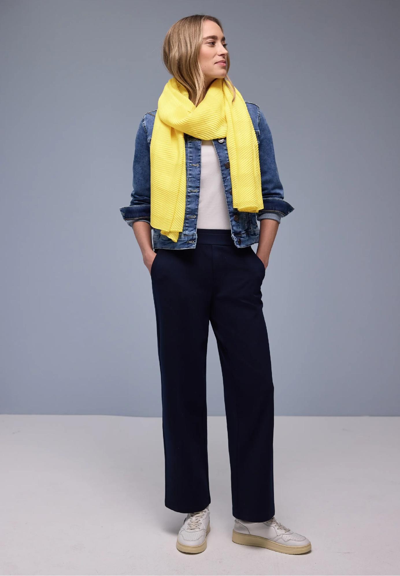 Street One pruhovaná šatka, žlt