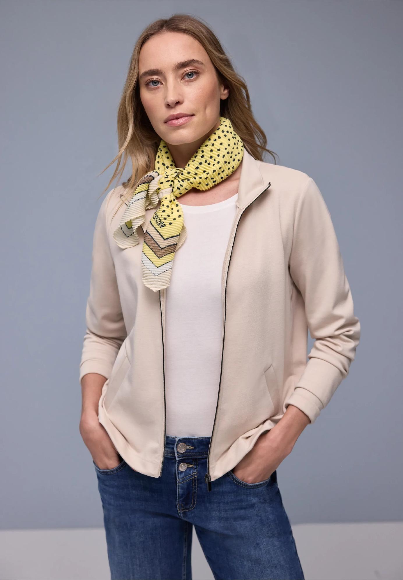 Street One vzorovaná šatka, žlt