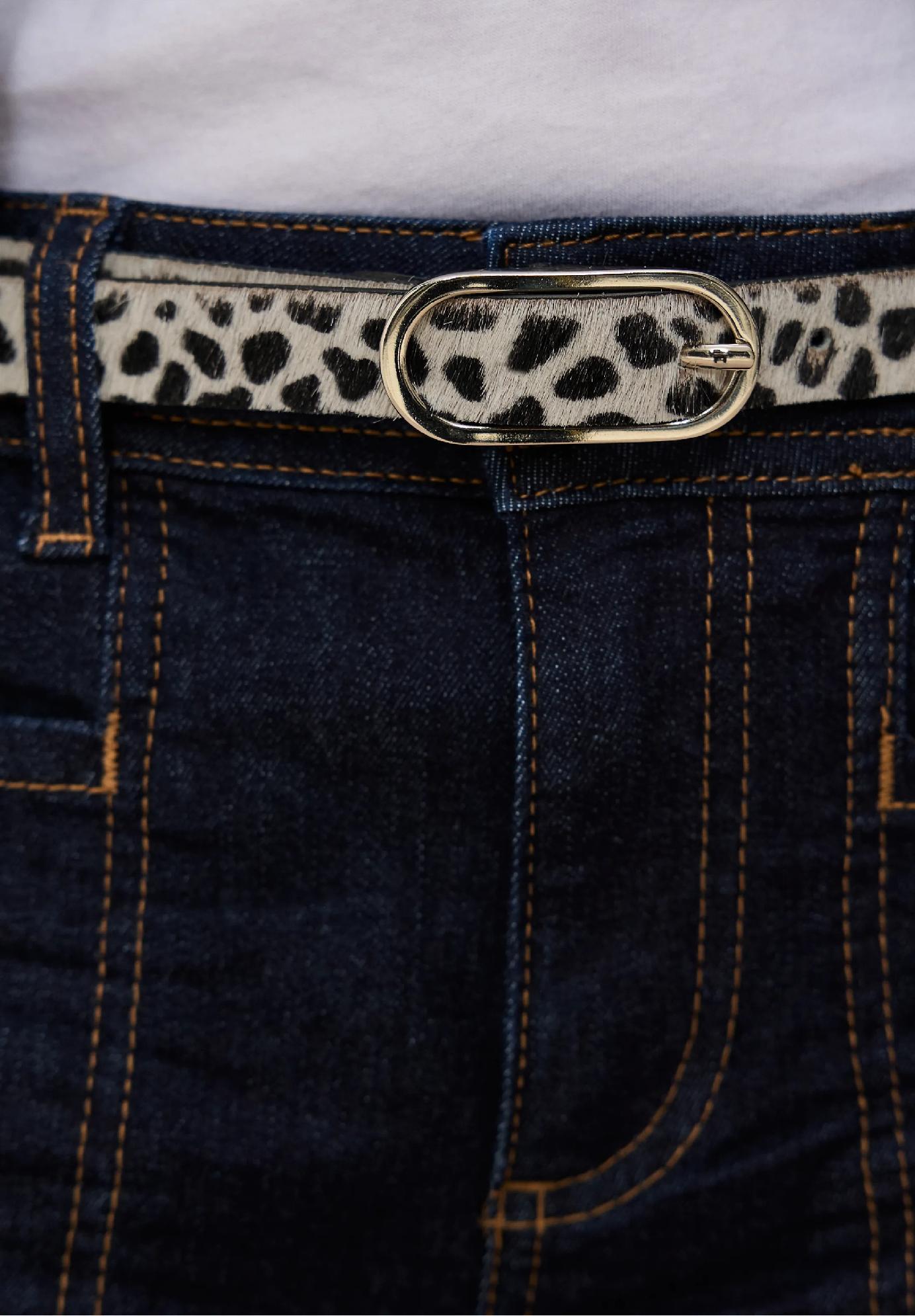 Street One opasok s leopardím vzorom, bež