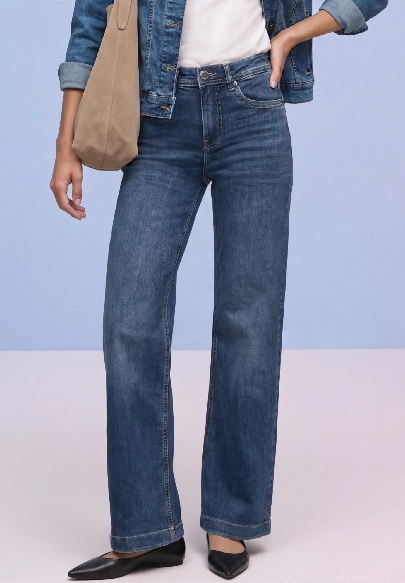 Street One široké džínsy, Wide Leg