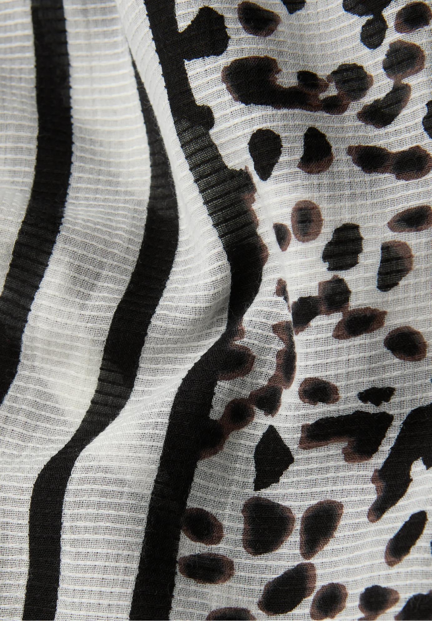 Street One vzorovaná šatka, čier