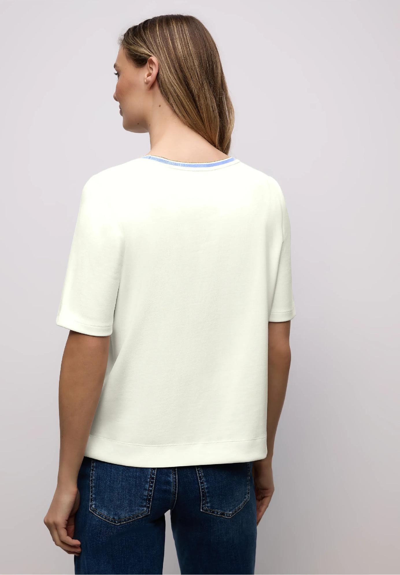 Street One tričko s kontrastným detailom, smo