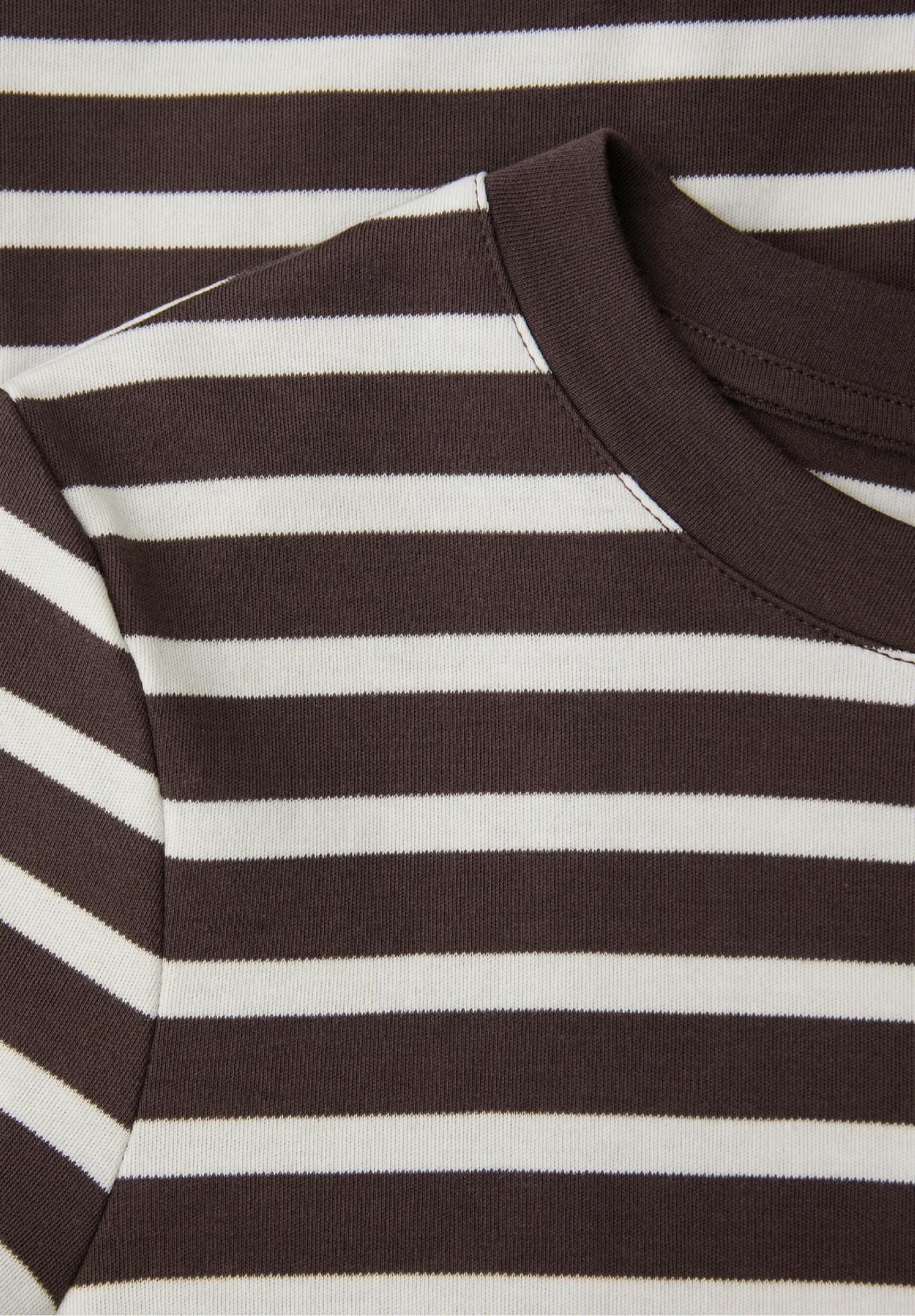 Street One pruhované tričko, hnedé