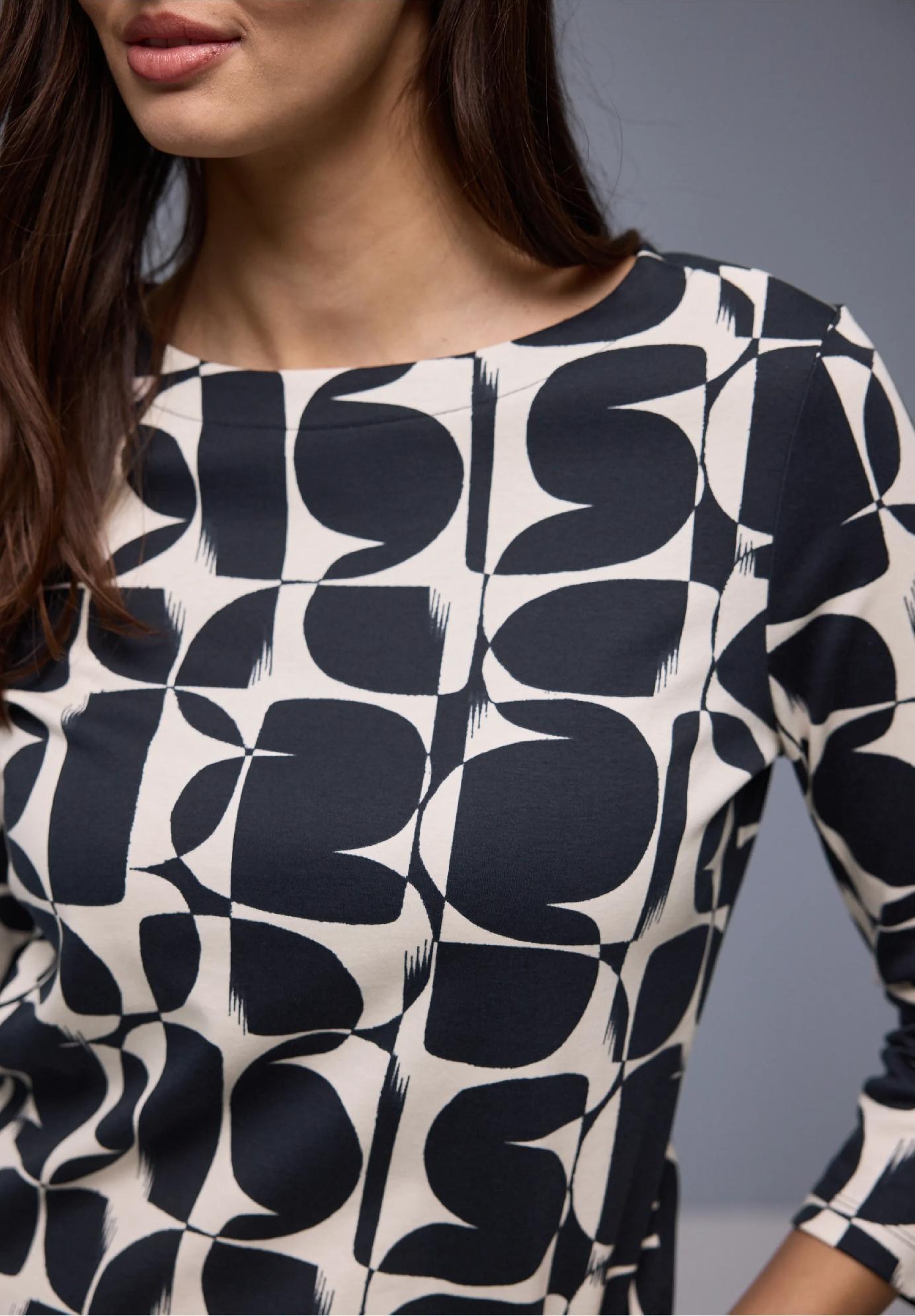 Street One vzorované tričko, mod