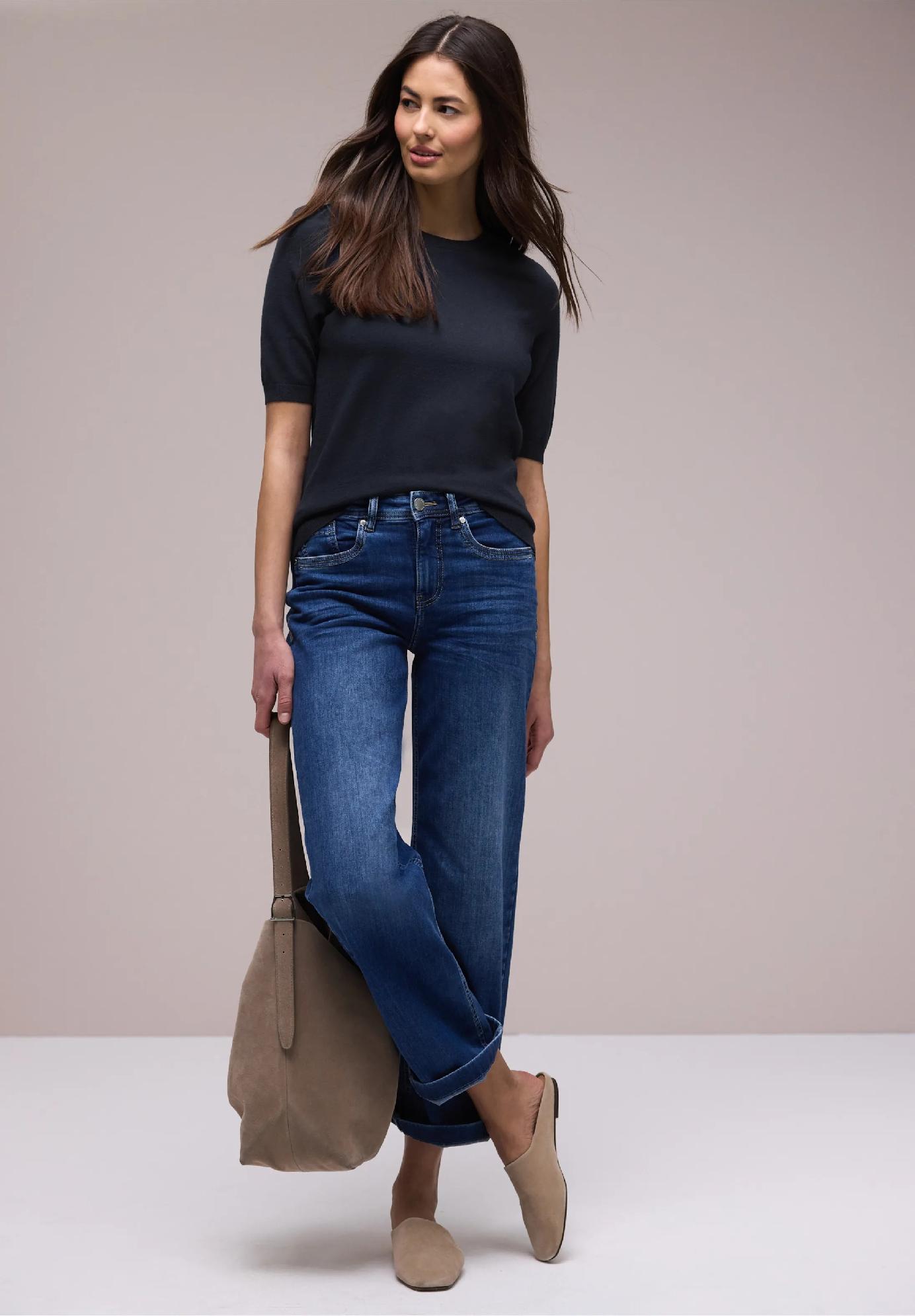 Street One jednofarebný sveter, mod.