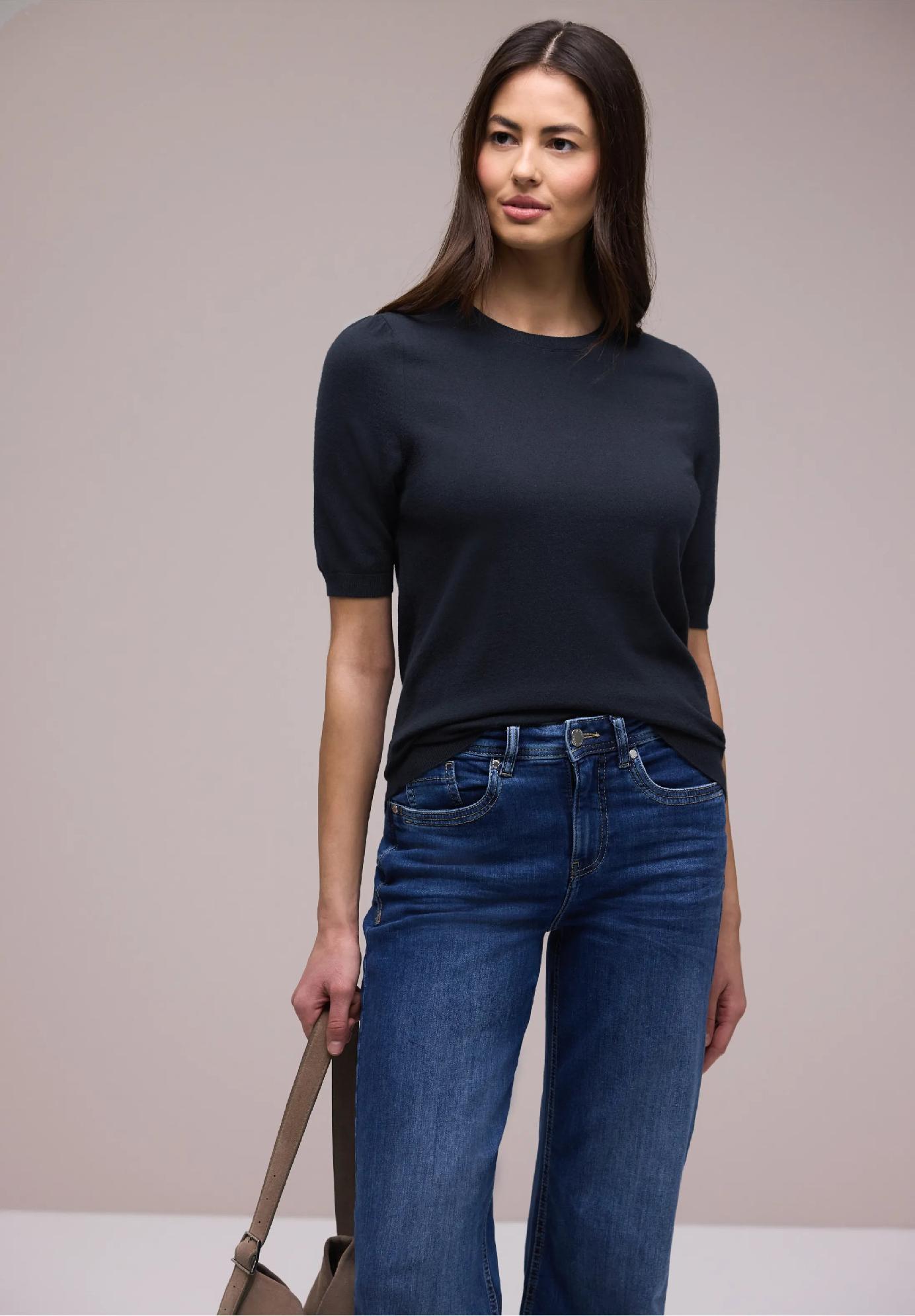 Street One jednofarebný sveter, mod.