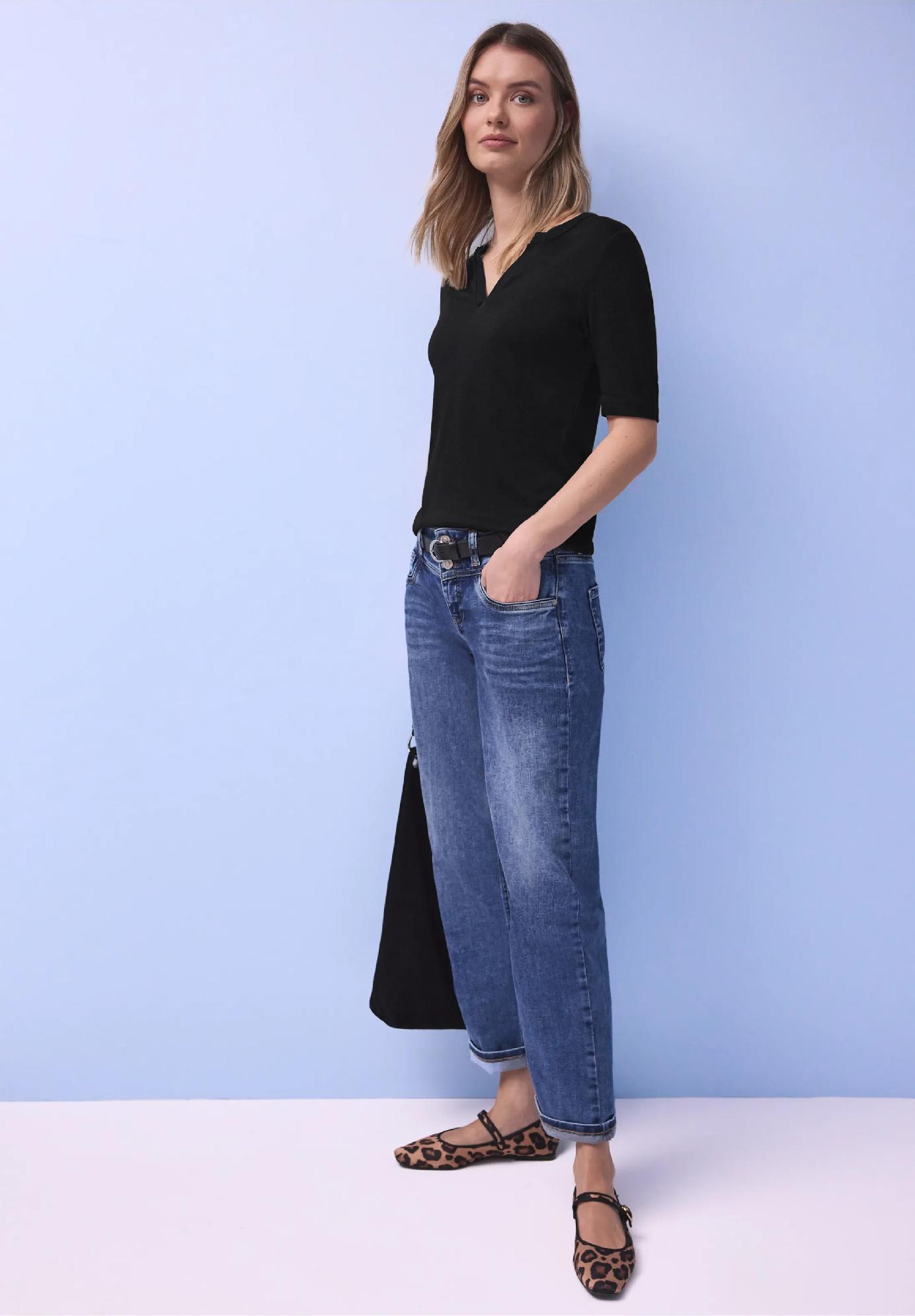 Street One džersejové tričko do V