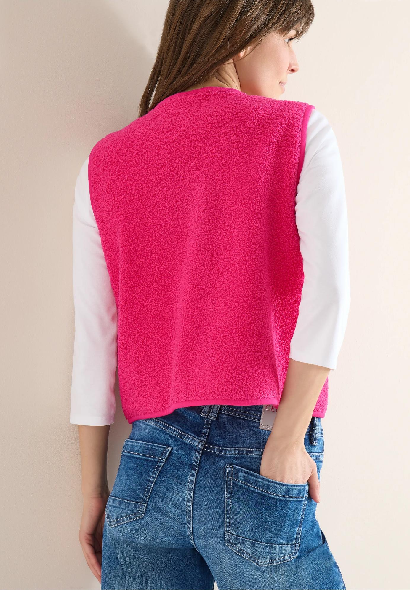 CECIL vesta s vlneným vzhľadom, pink