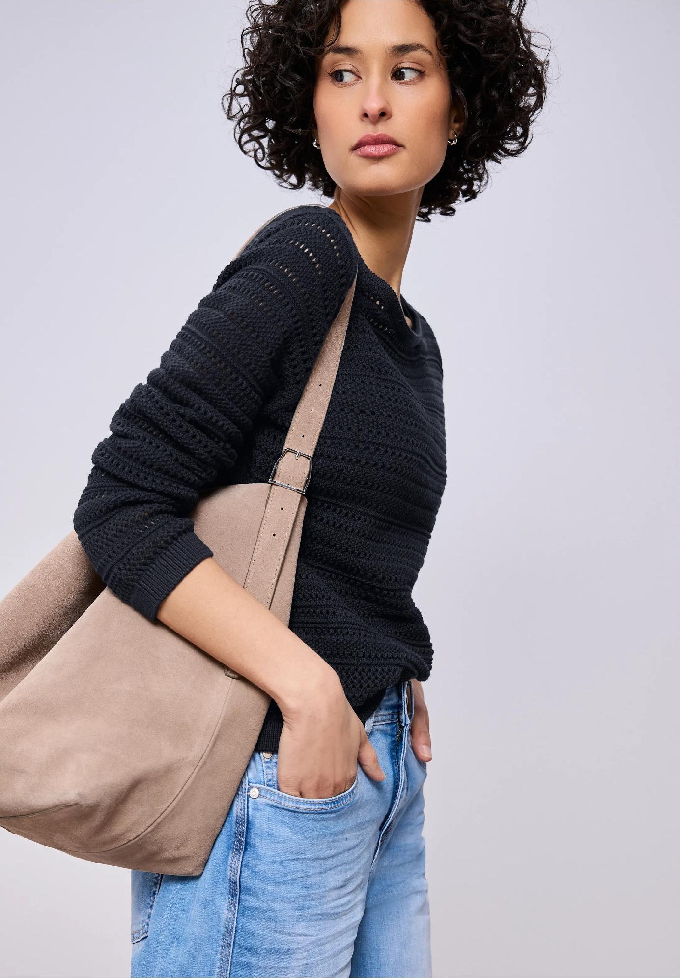 Street One sveter s dlhým rukávom a lodičkovým výstrihom