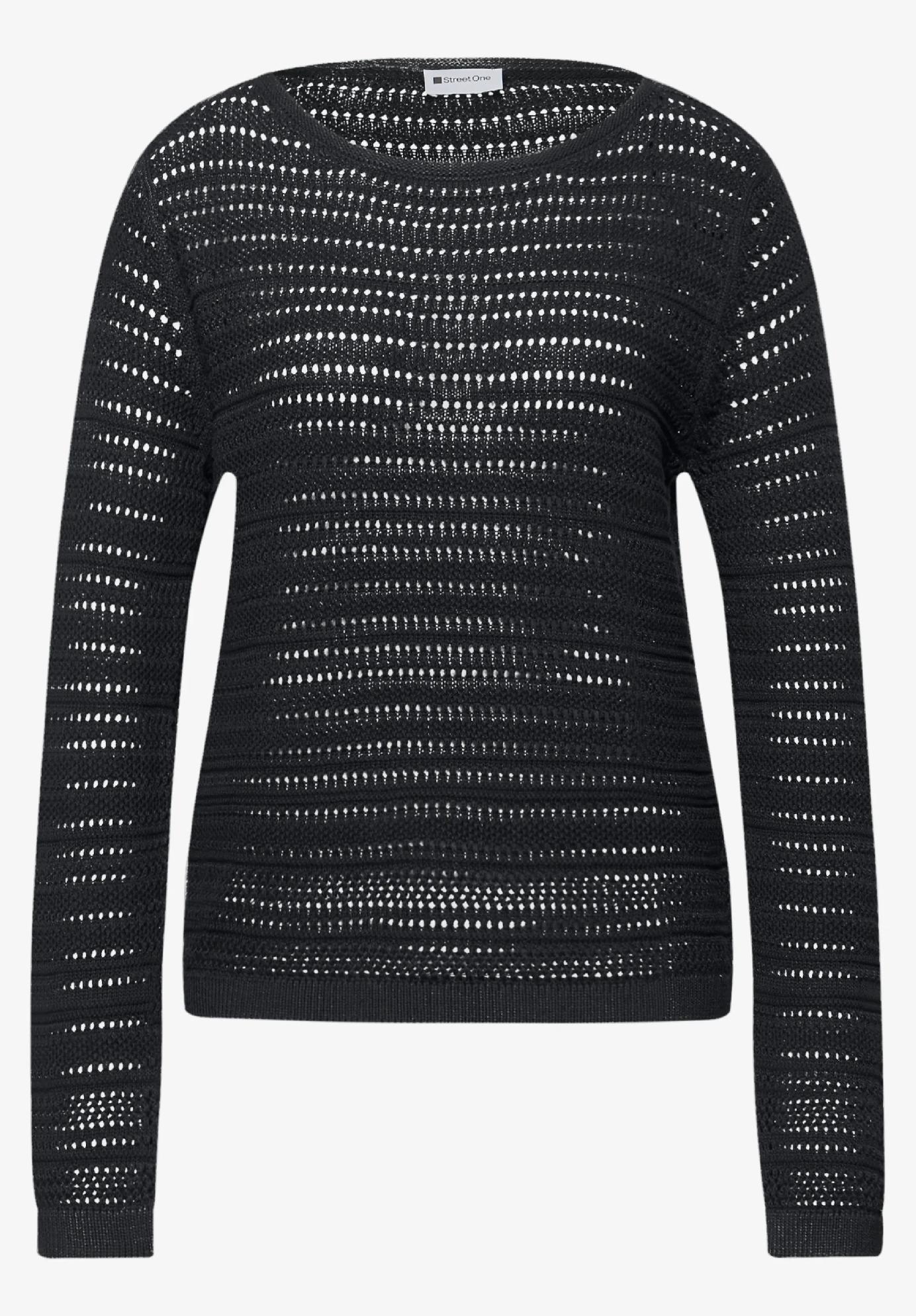 Street One sveter s dlhým rukávom a lodičkovým výstrihom