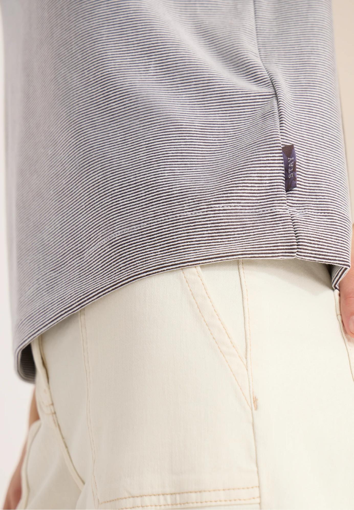 CECIL tričko s krátkym rukávom a jemnými pruhmi