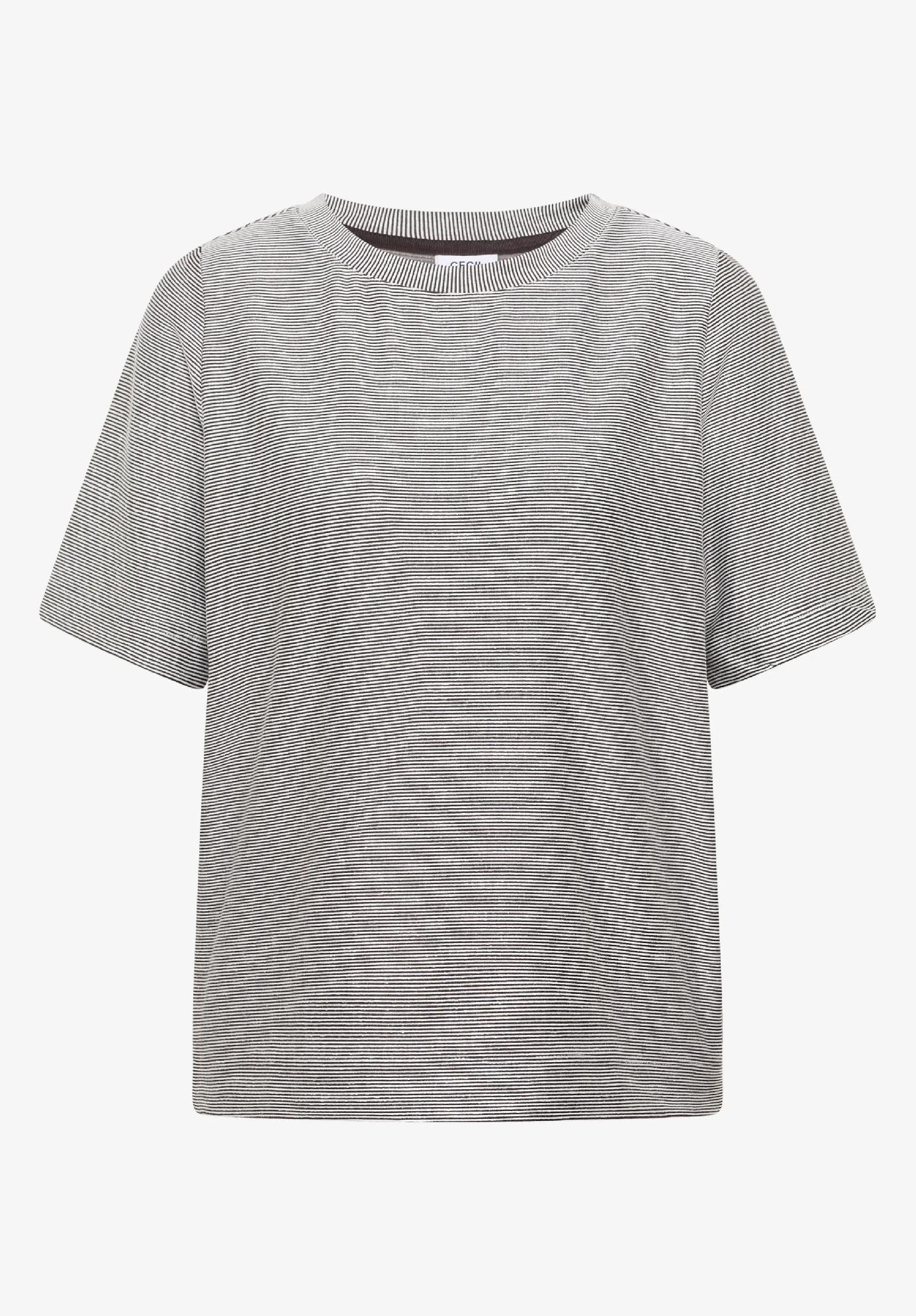 CECIL tričko s krátkym rukávom a jemnými pruhmi