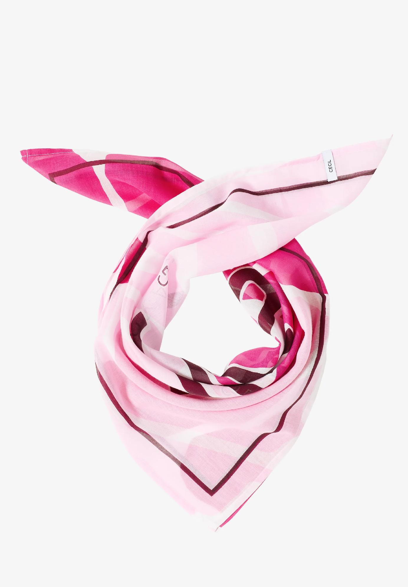 CECIL šatka s potlačou a nápisom, pink