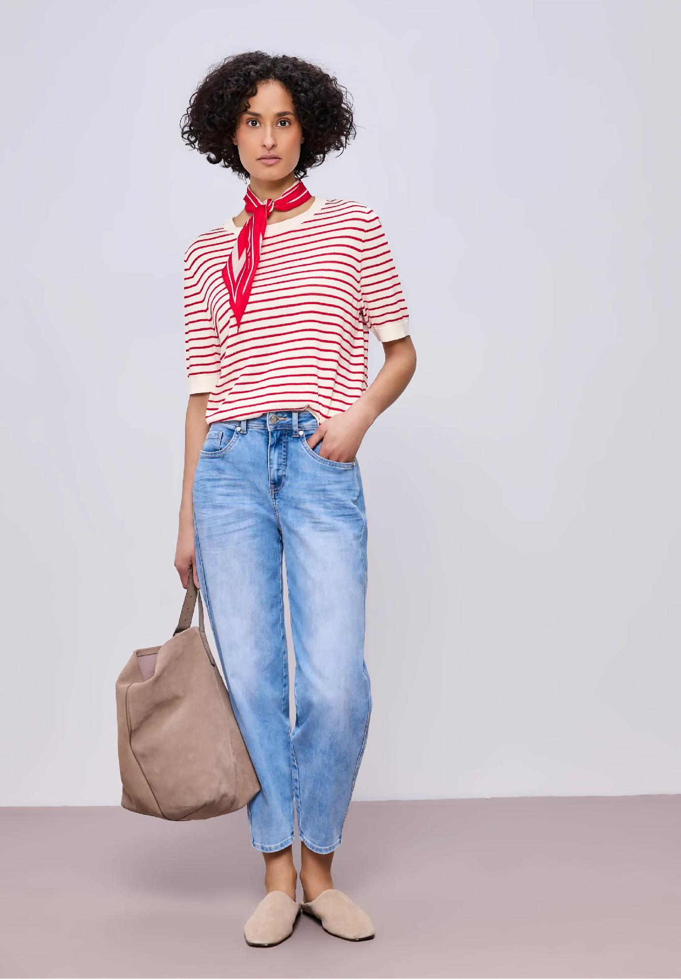 Street One sveter s krátkym rukávom a okrúhlym výstrihom