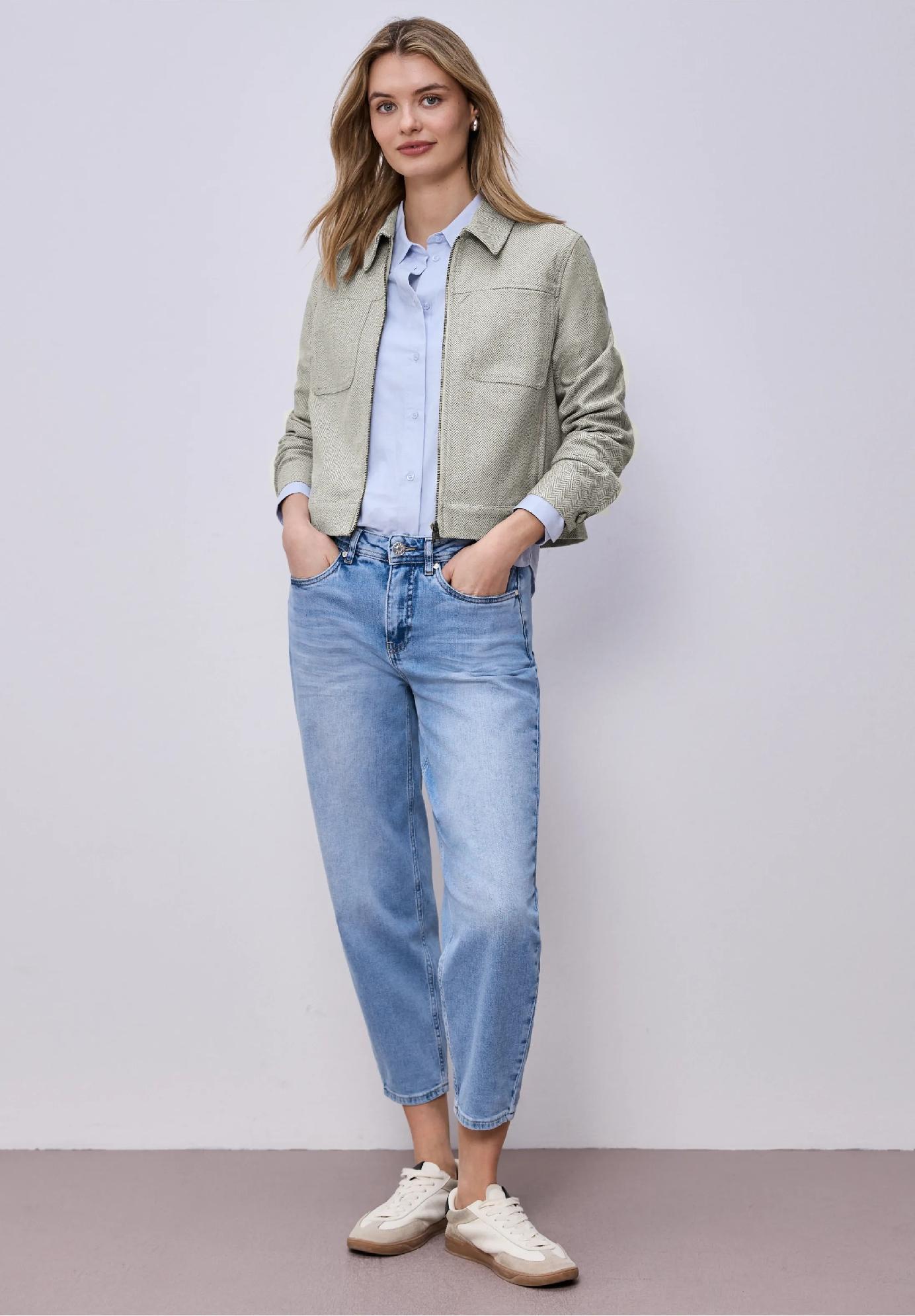 Street One bunda s rybím vzorom a zipsom