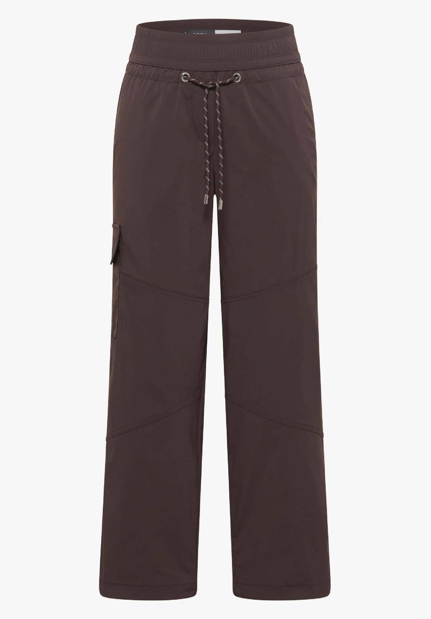 CECIL rovné nohavice voľného strihu s vysokým pásom NEELE, hne