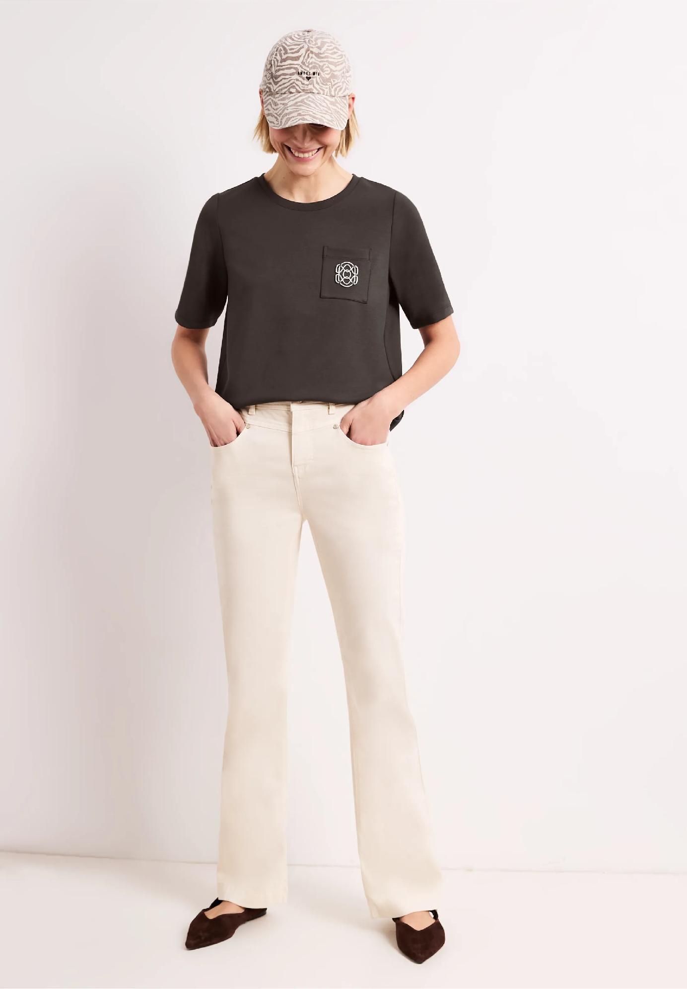 Street One tričko s okrúhlym výstrihom a ozdobným detailom, hne