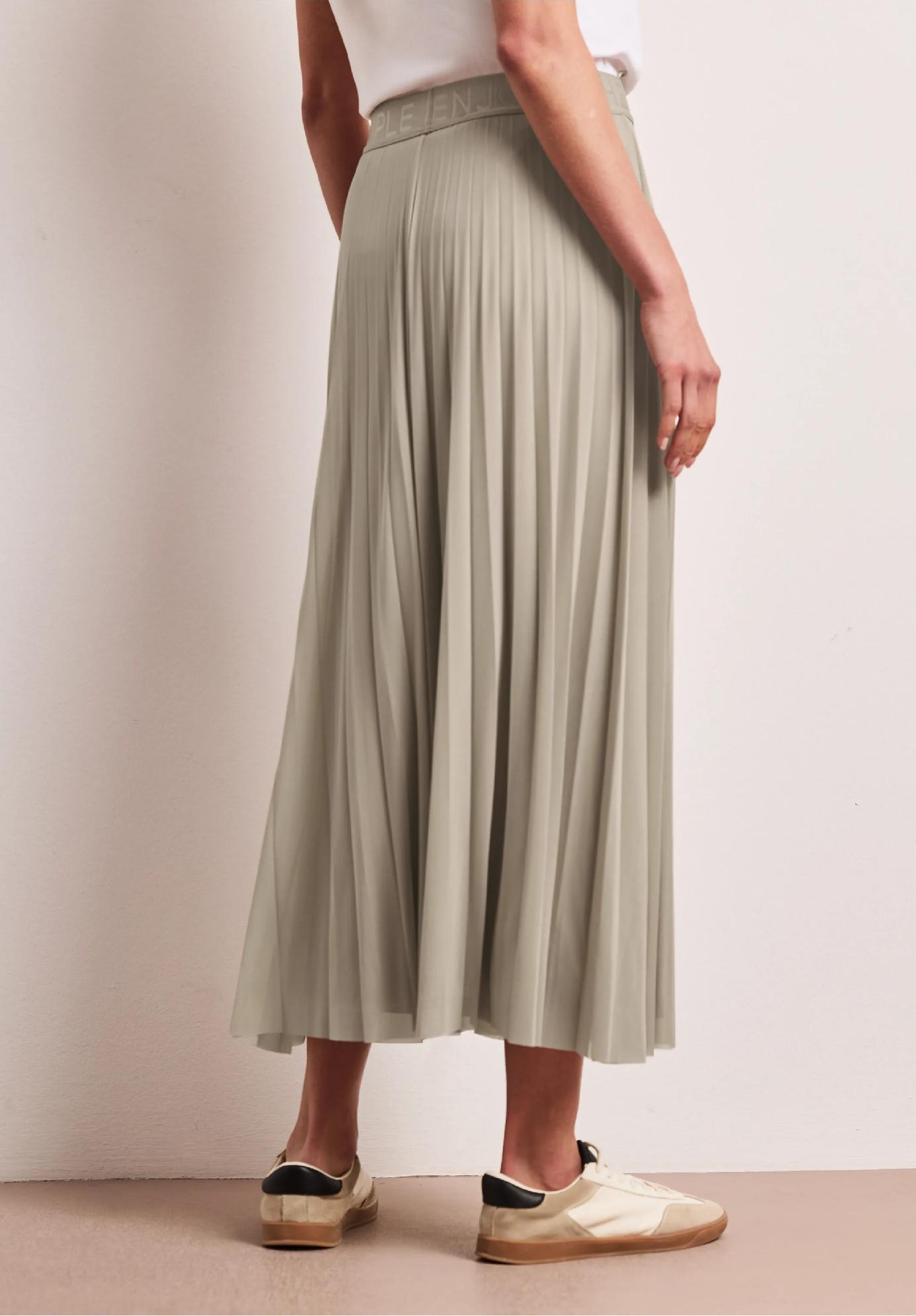 Street One midi sukňa z plisovanej sieťoviny