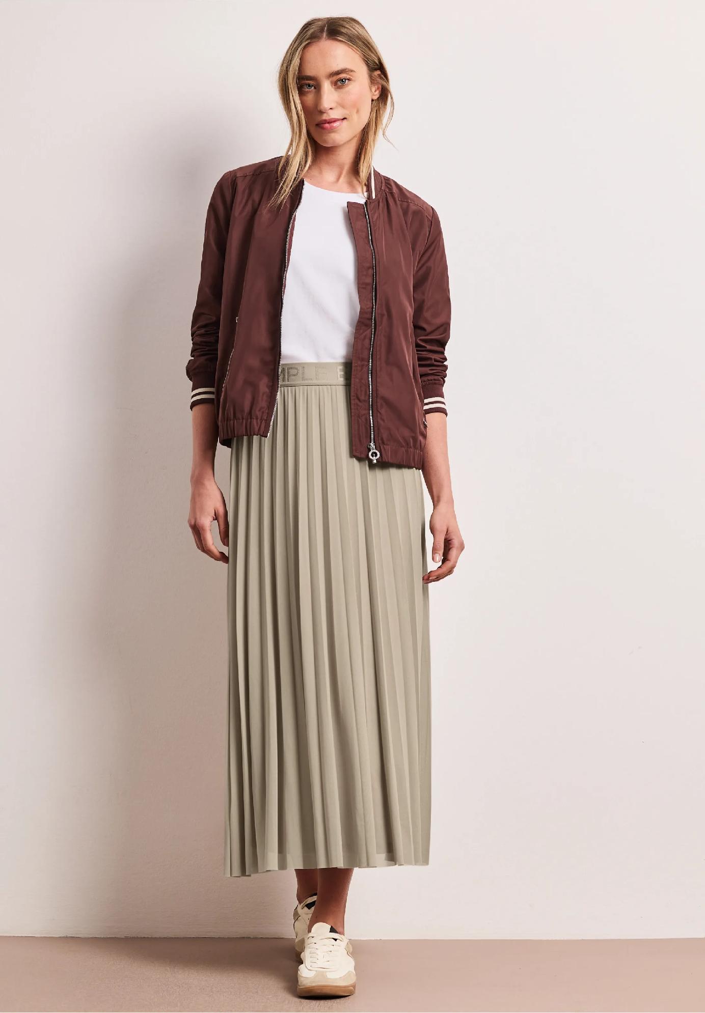 Street One midi sukňa z plisovanej sieťoviny