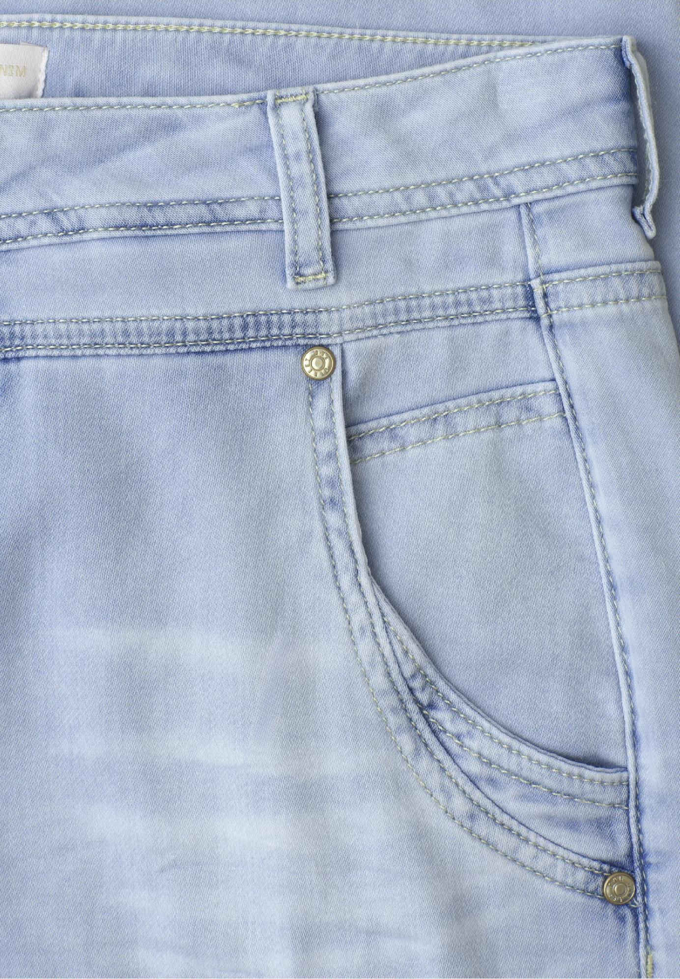 Street One džínsové nohavice voľného strihu s vysokým pásom KARLIE