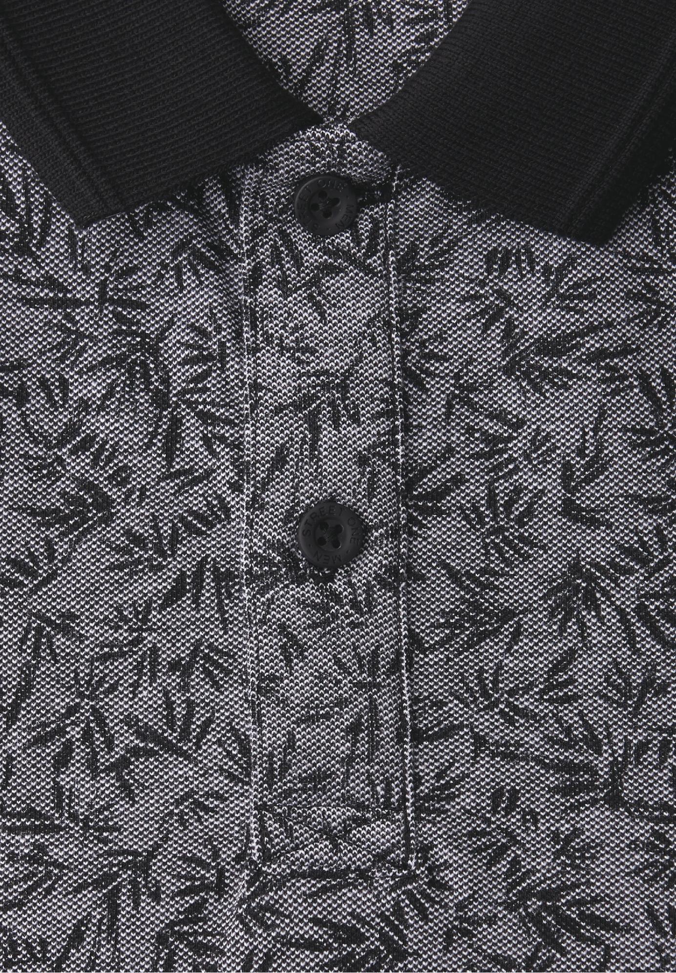 Street One MEN polo tričko s krátkym rukávom v štýle Oxford s potlačou