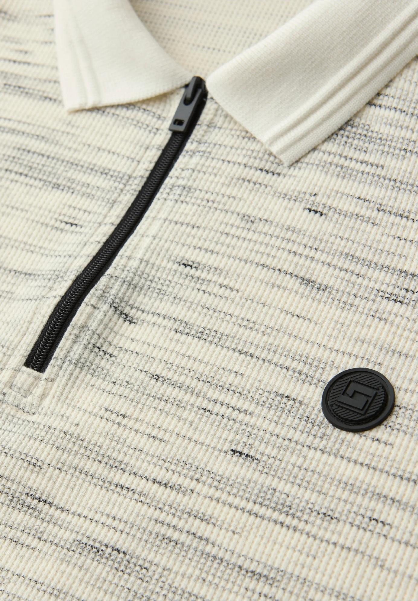 Street One MEN polo tričko s krátkym rukávom vo vesmírnom dye vzhľade