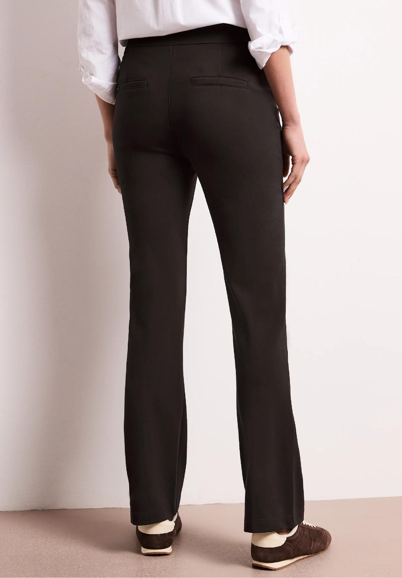 Street One bootcut nohavice s vysokým pásom úzkeho strihu