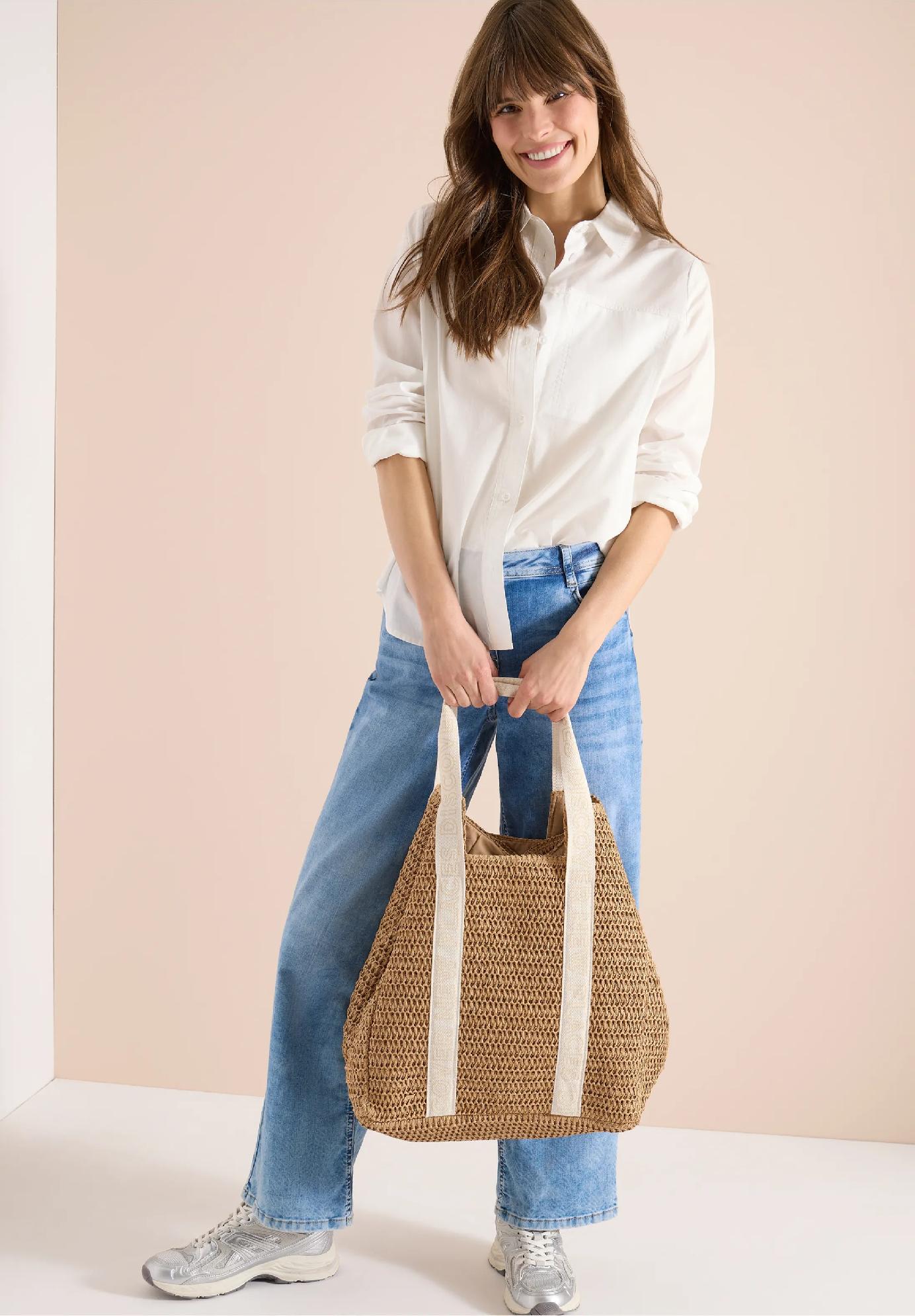 CECIL taška s háčkovaným vzhľadom