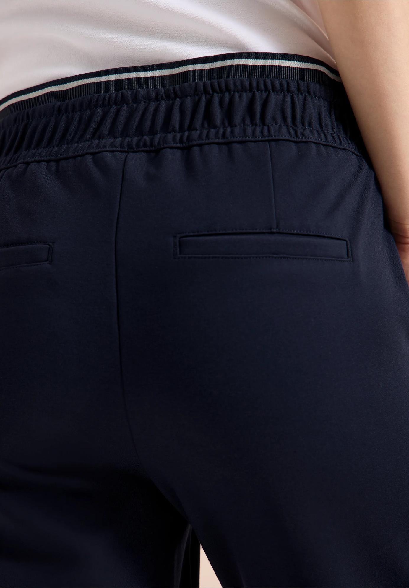 CECIL tenké nohavice so stredným pásom ležérneho strihu TRACEY