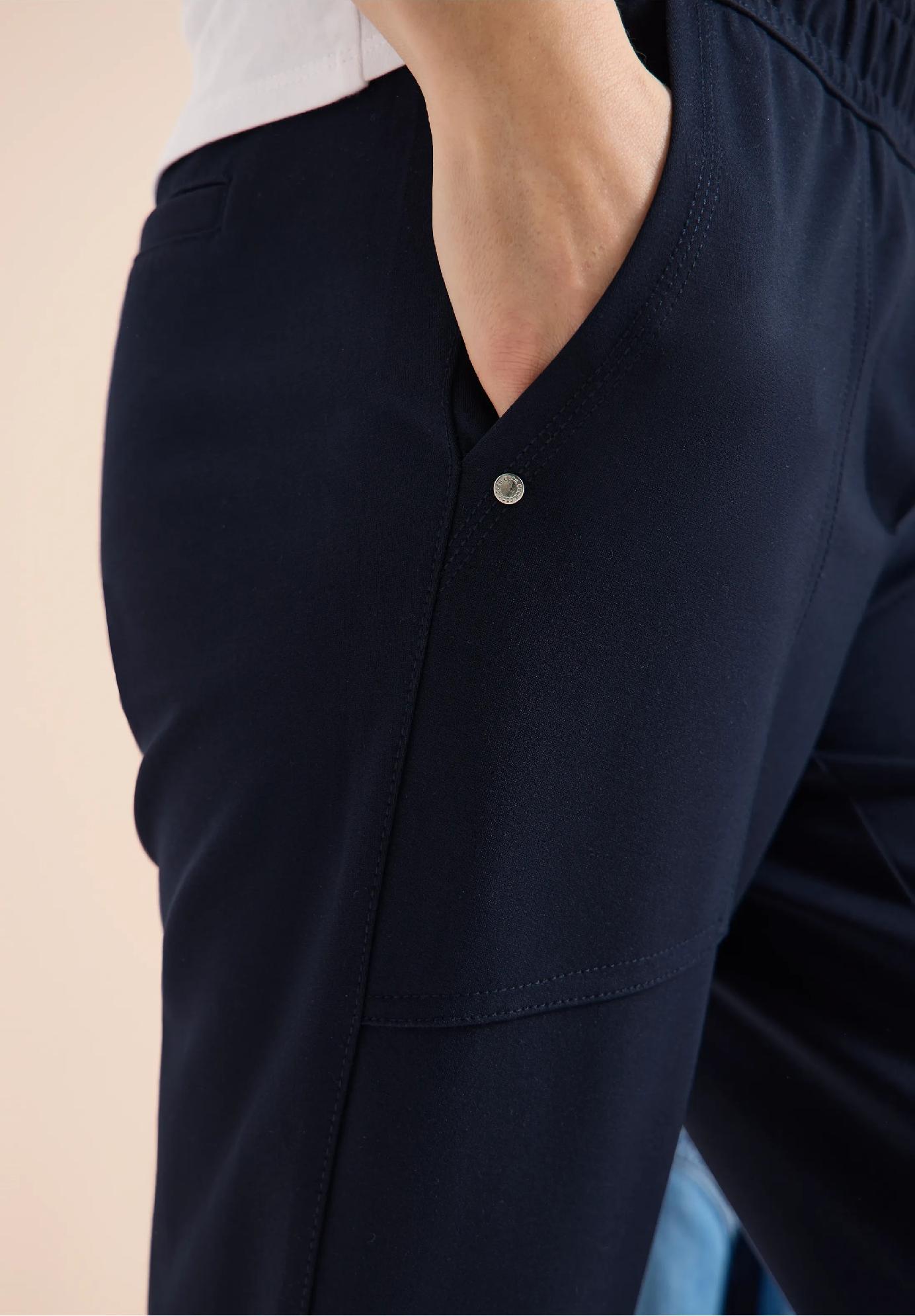 CECIL tenké nohavice so stredným pásom ležérneho strihu TRACEY