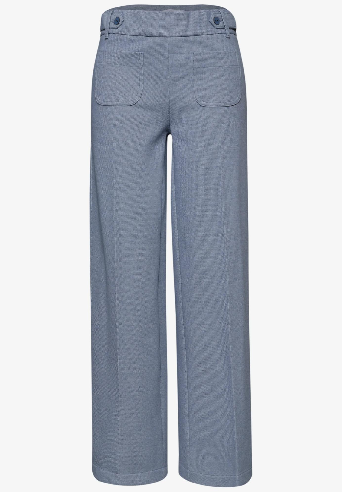 Street One široké nohavice s detailmi na gombíky, mod