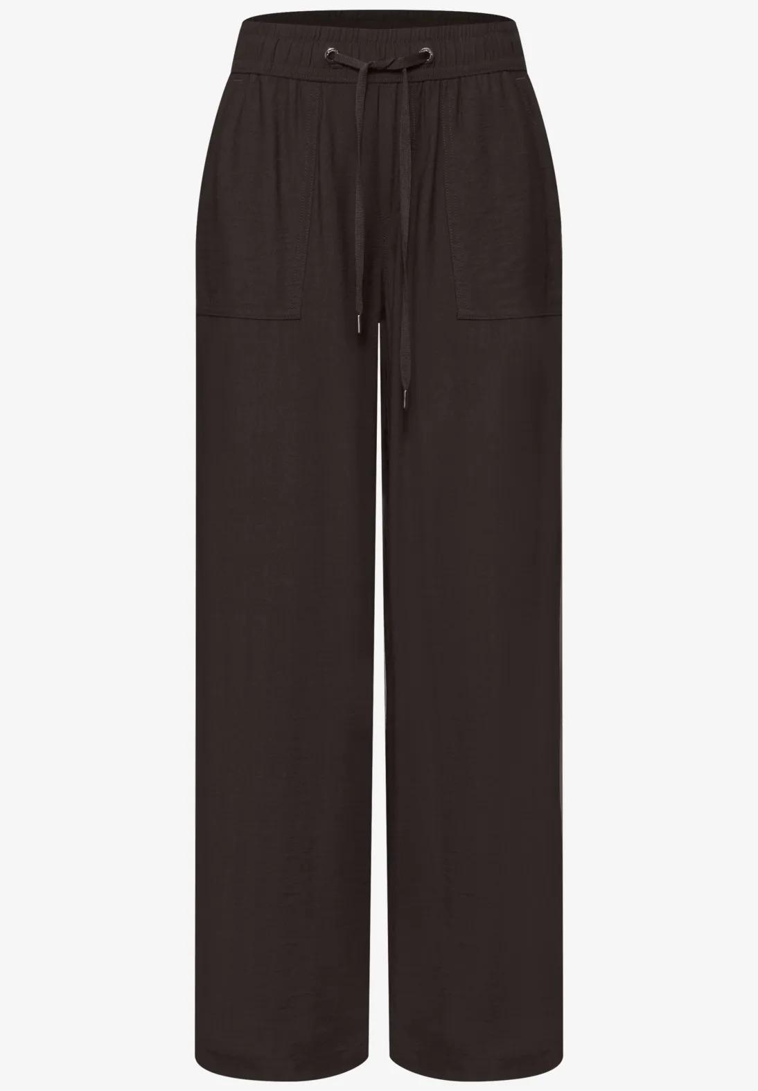 Street One široké nohavice voľného strihu s vysokým pásom - EMEE, hne