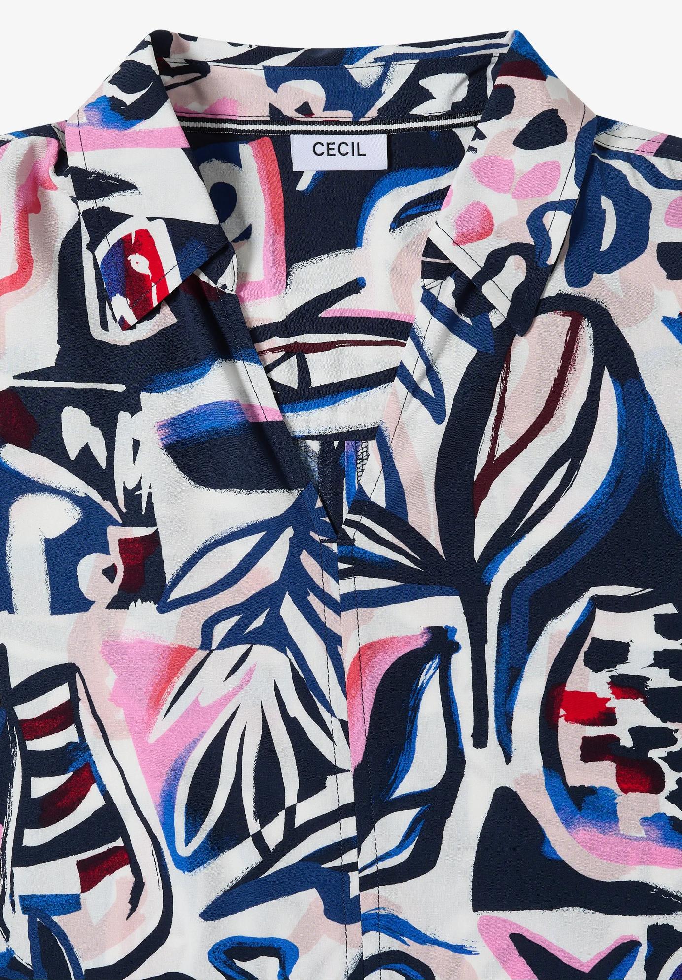 CECIL šaty po kolená s grafickým vzorom