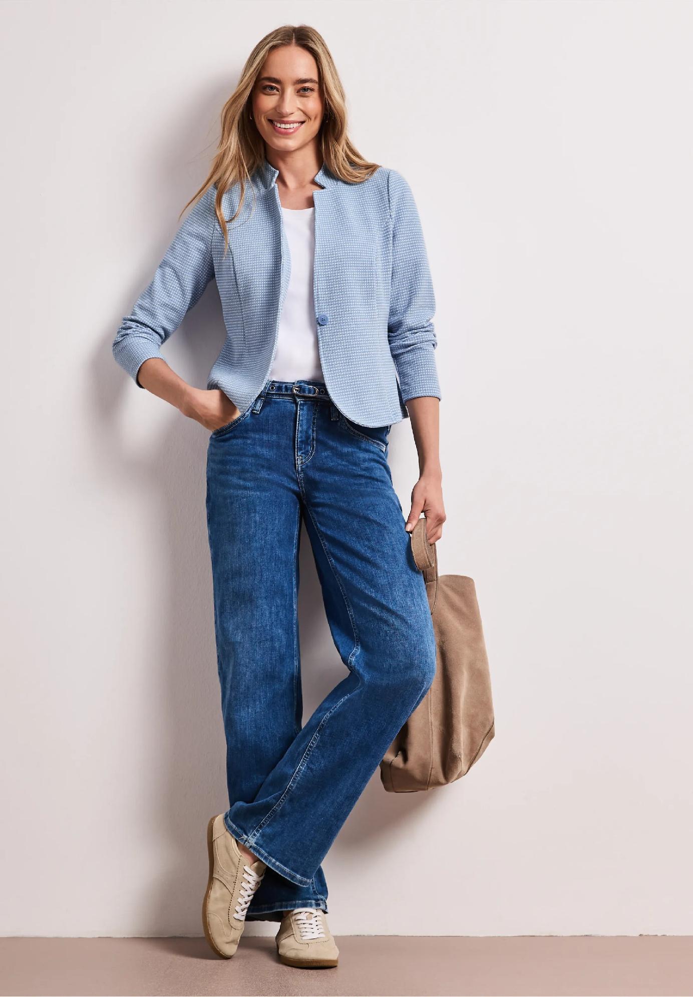 Street One štruktúrované sako z džerseju