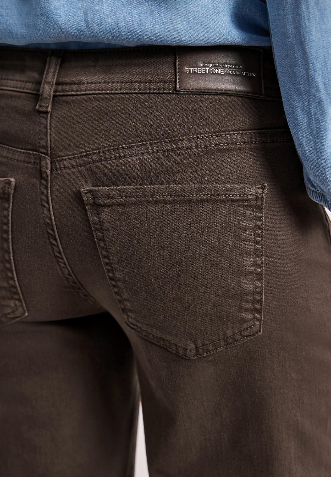 Street One rovné džínsy so stredne vysokým pásom, ležérny strih AMALIA