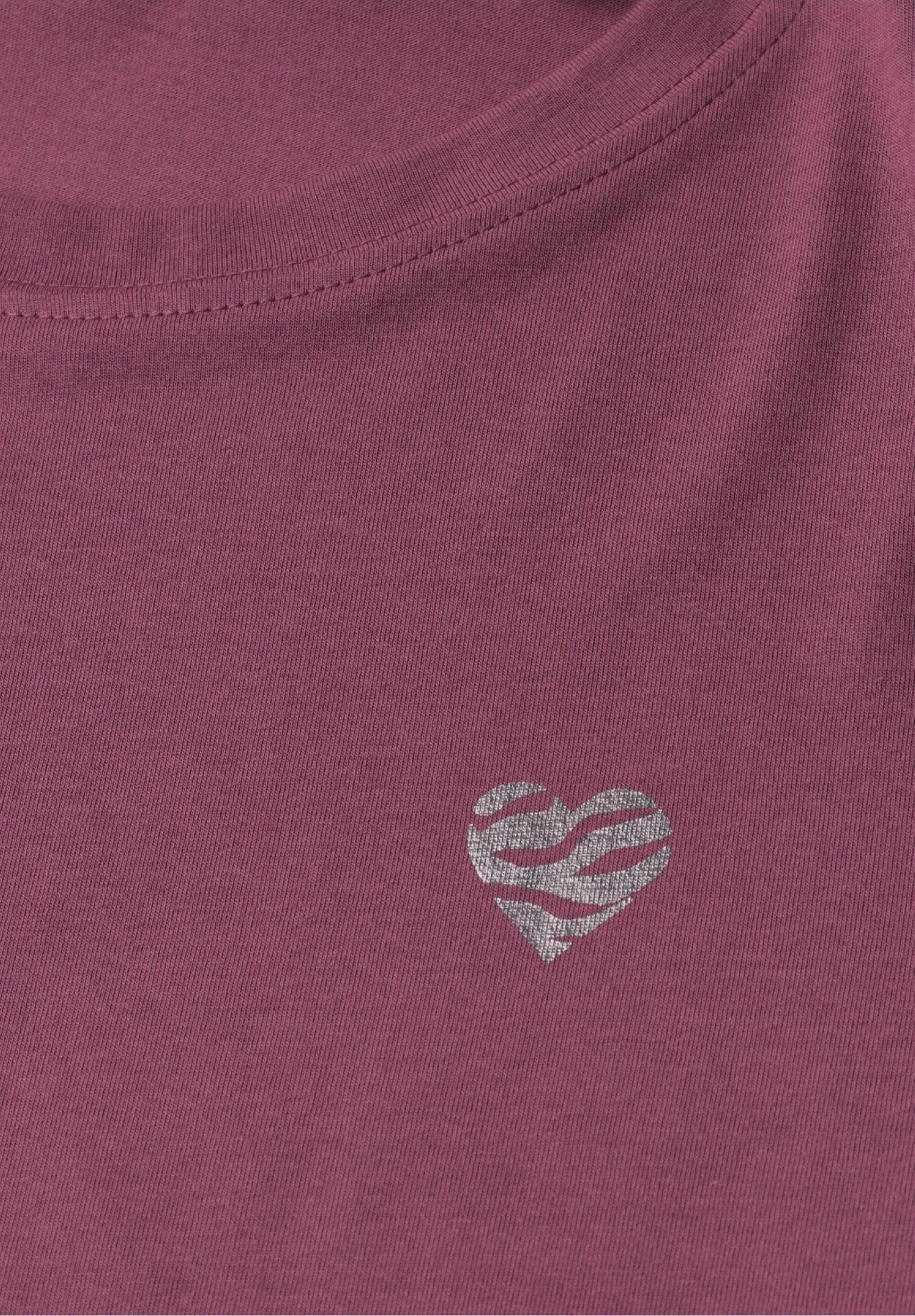 Street One tričko s okrúhlym výstrihom a detailom srdca, ruž