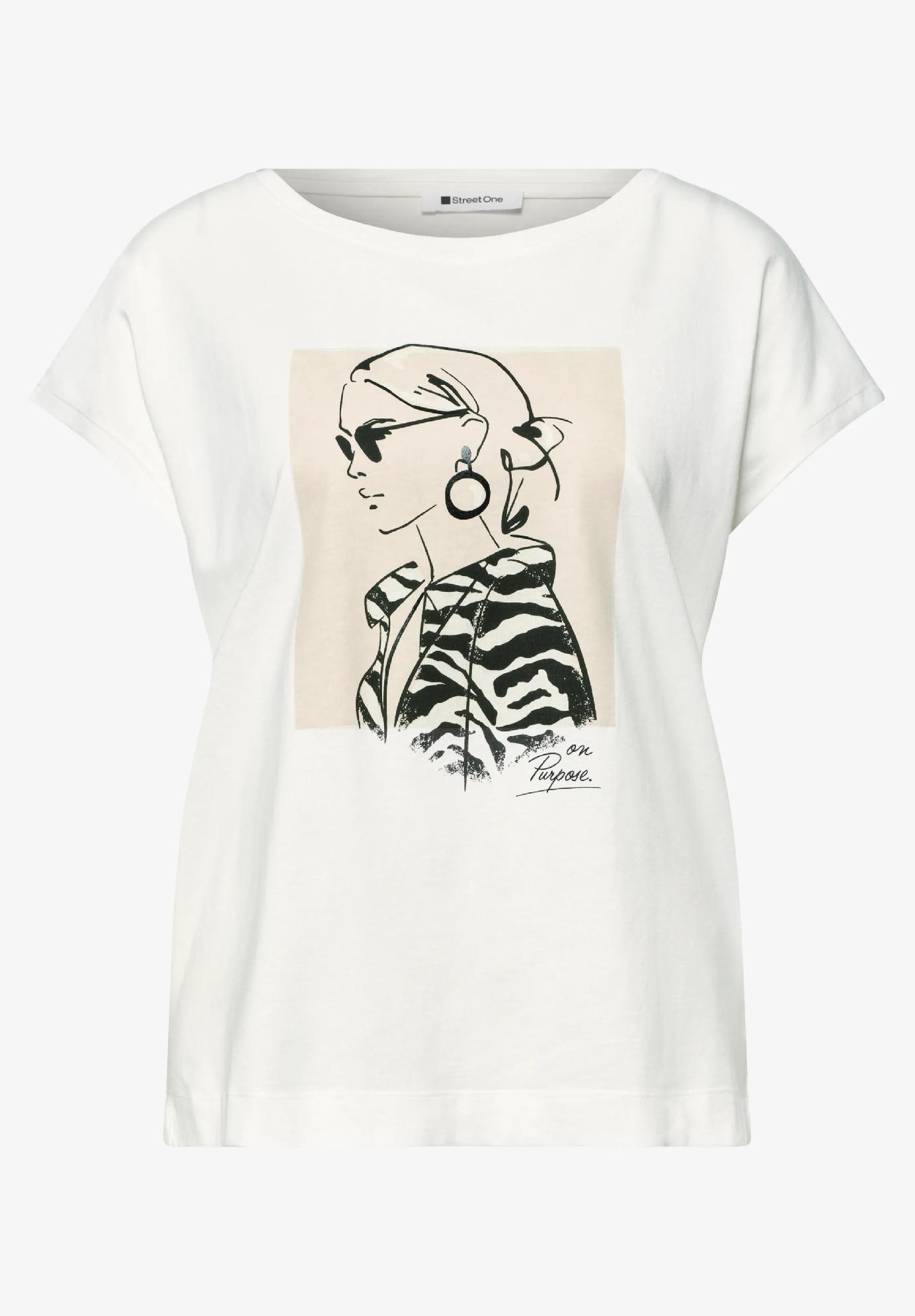 Street One tričko s potlačou TV, smo