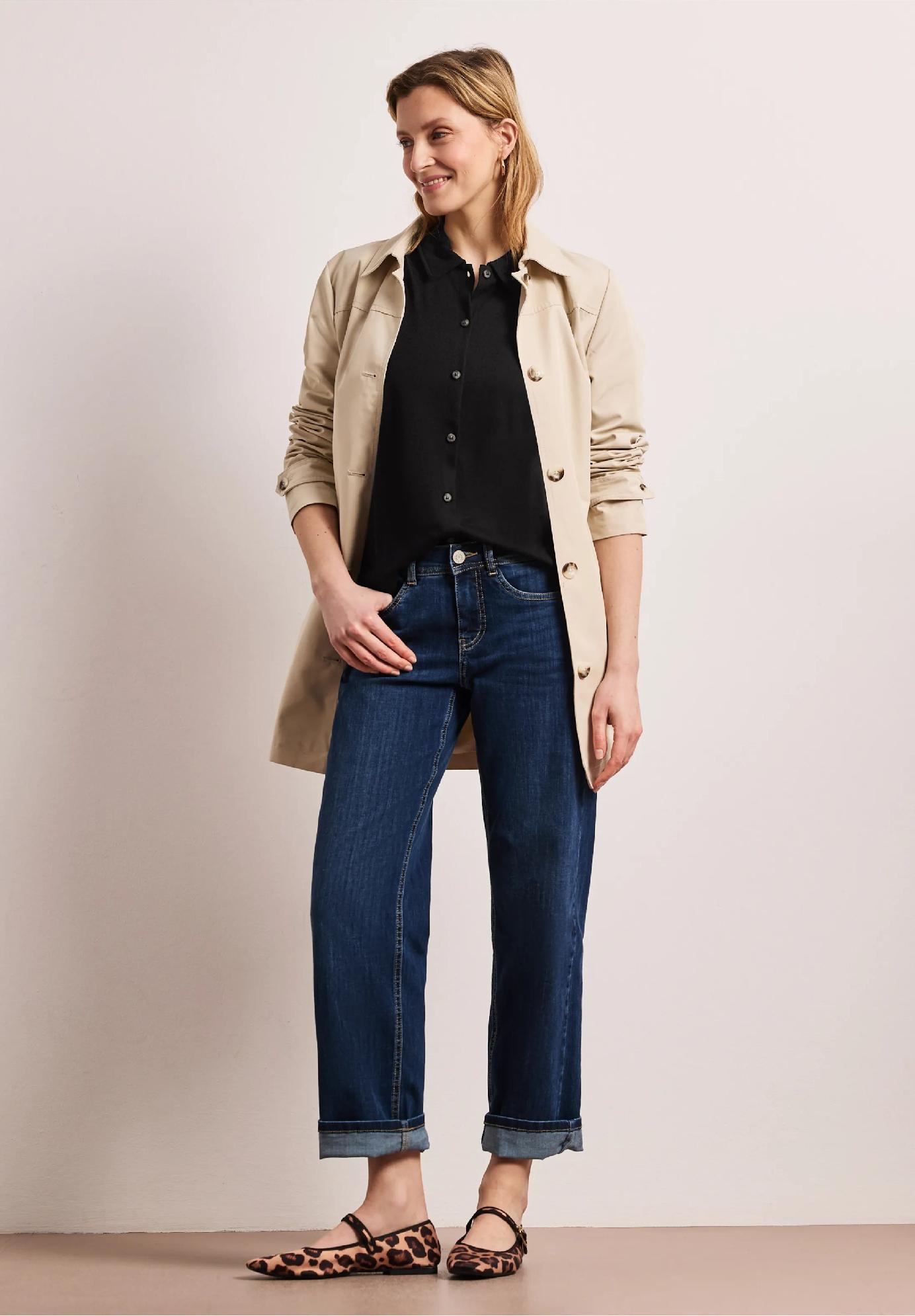 Street One tričko s krátkym rukávom a zapínaním na gombíky