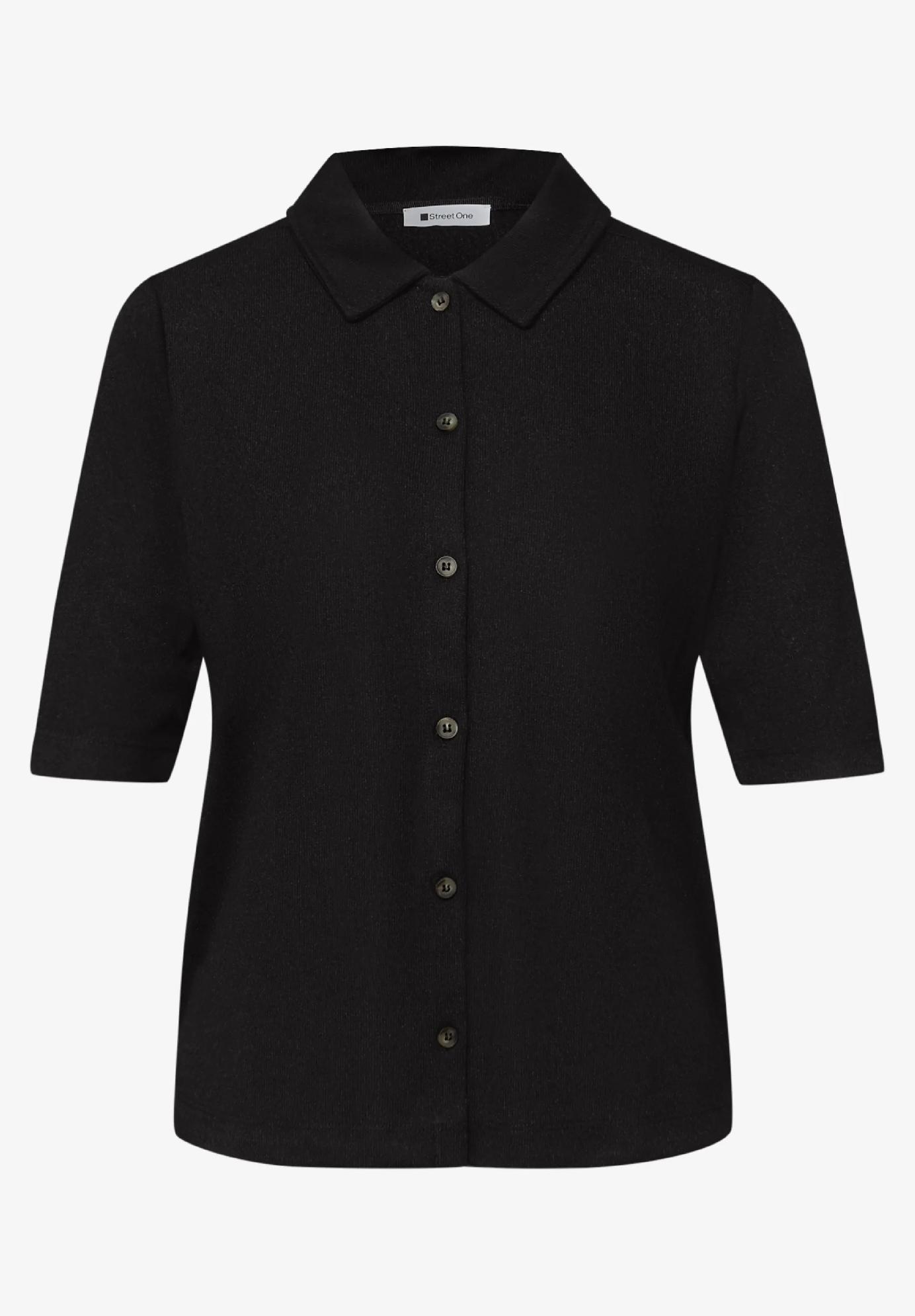 Street One tričko s krátkym rukávom a zapínaním na gombíky