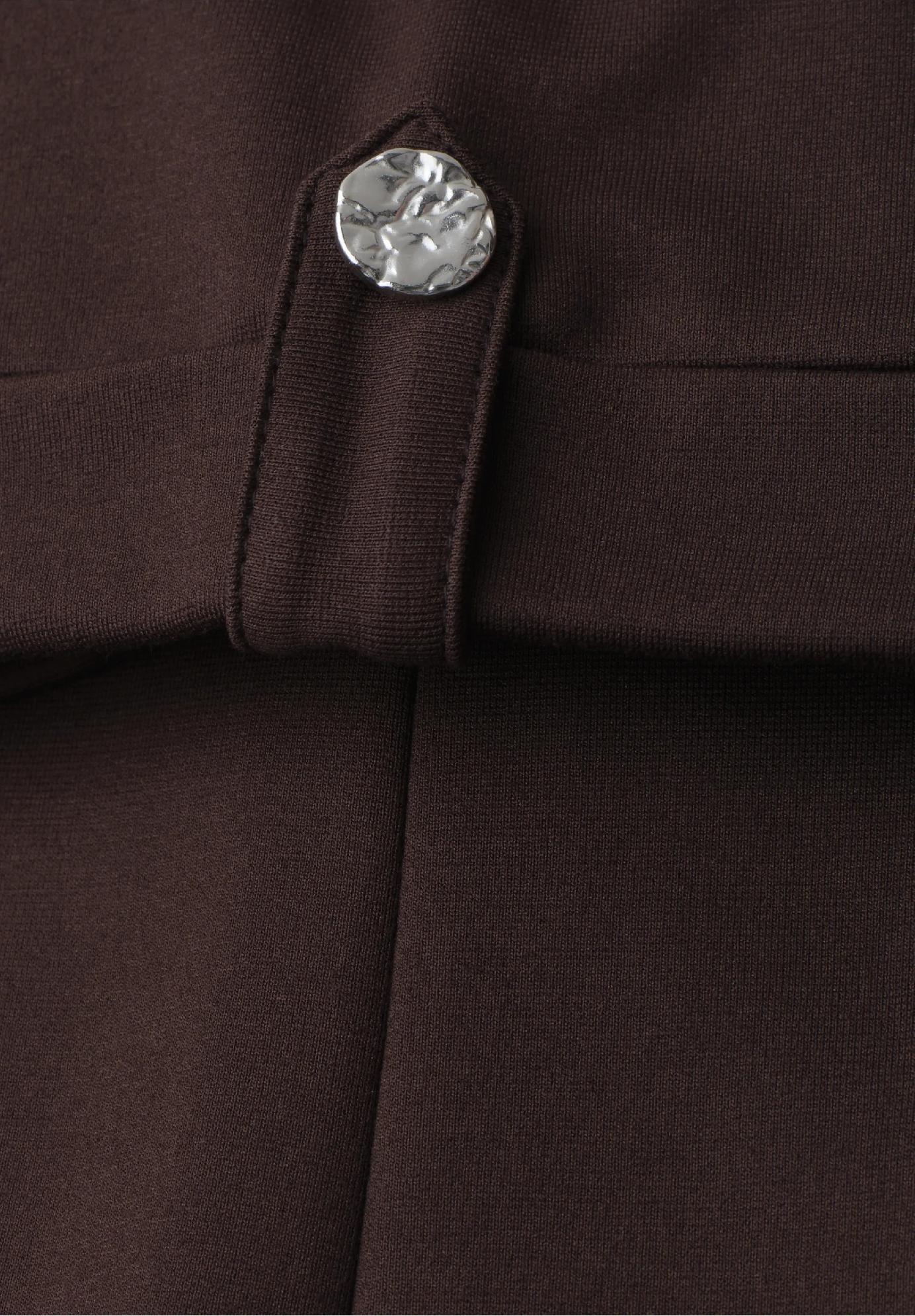 Street One midi šaty s okrúhlym výstrihom a gombíkmi