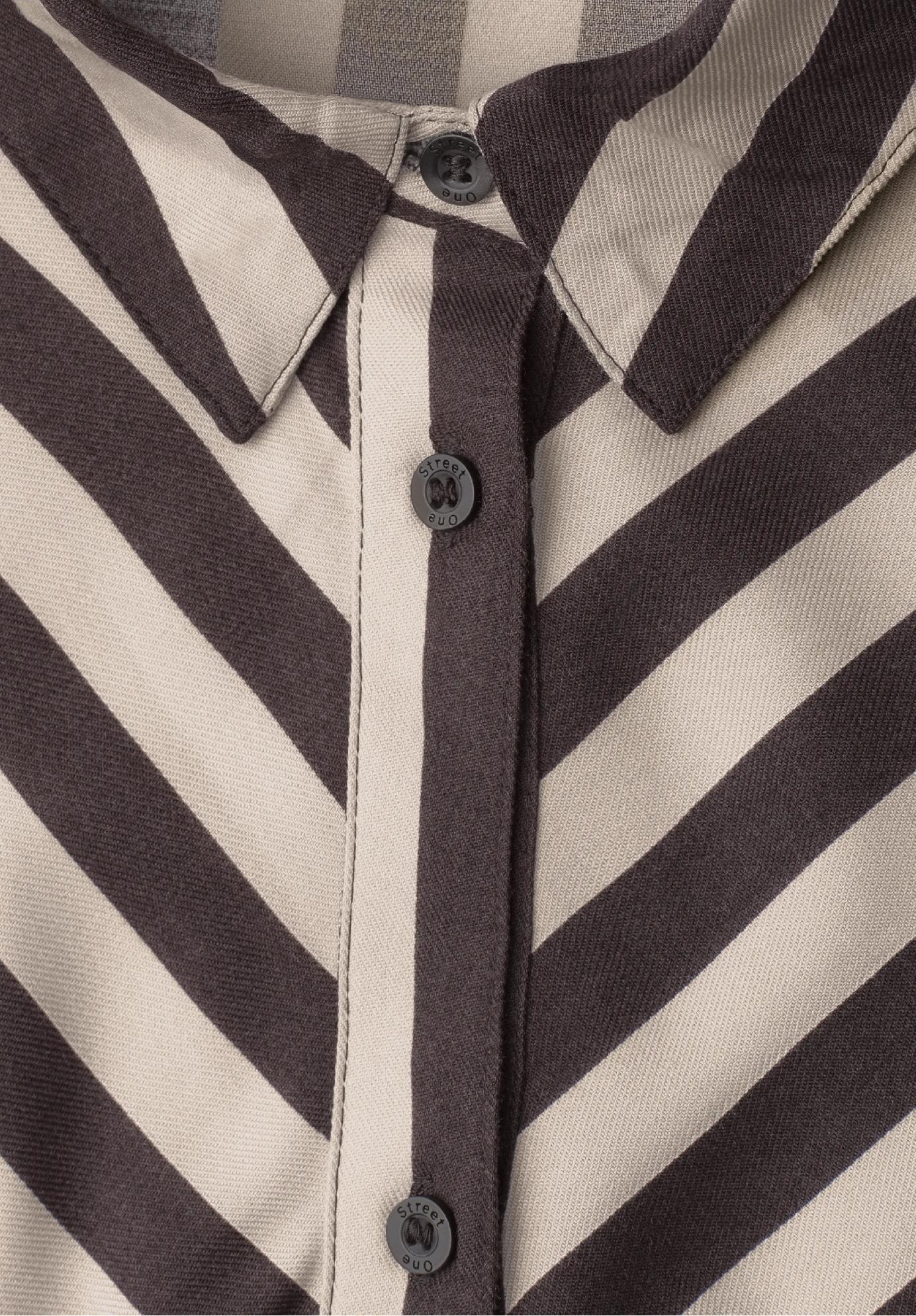 Street One midi šaty s celoplošným zapínaním na gombíky, bež