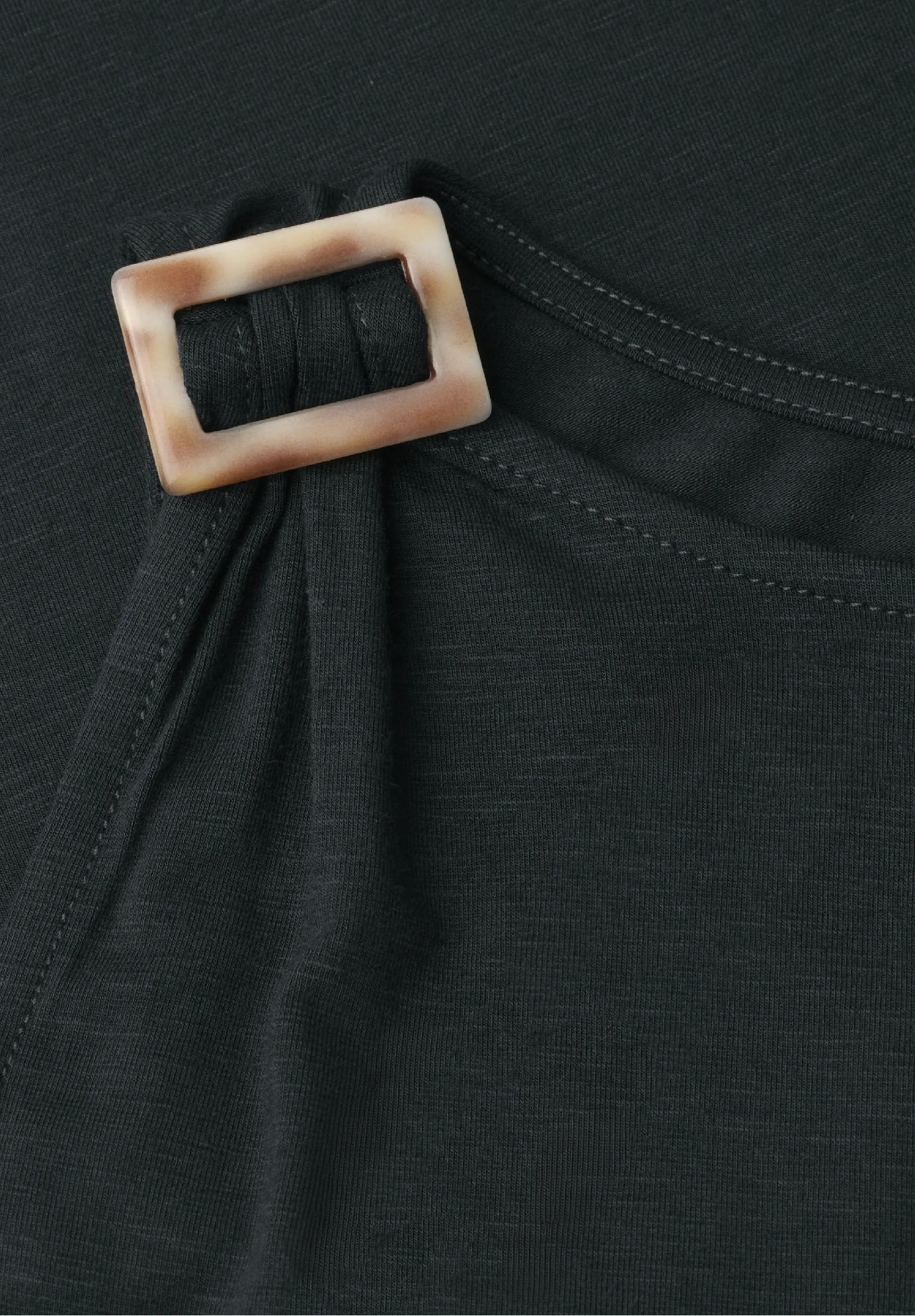 Street One top s okrúhlym výstrihom a detailom na ramenách, zel