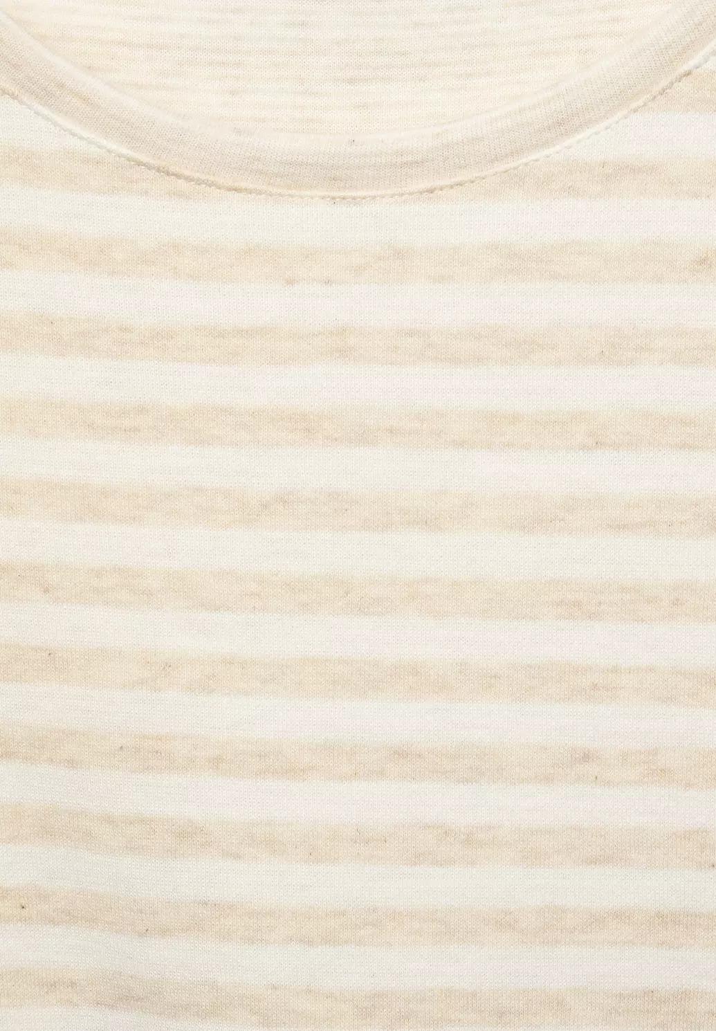 CECIL pruhované tričko, alabaster