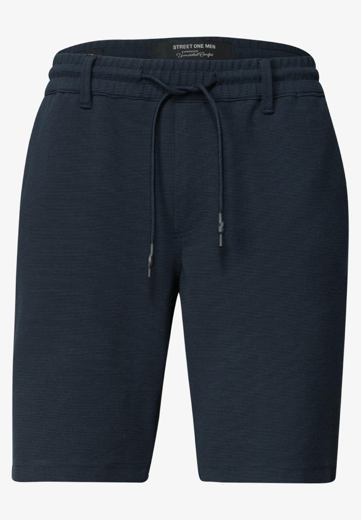 Street One MEN kraťasy Jogg Chino z džerseja s elastickým pásom
