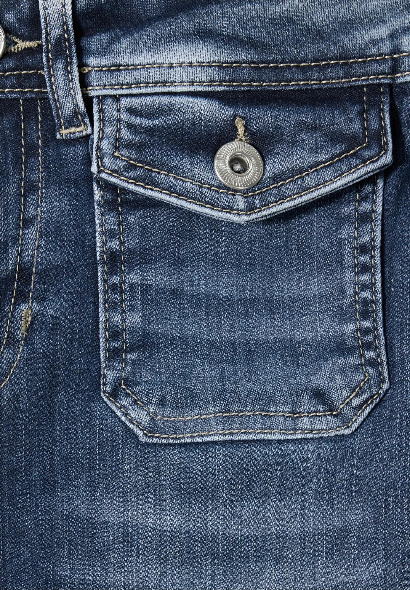 Street One džínsy so stredným pásom a rozšírenými nohavicami v strihu Slim Fit -BLAIRE