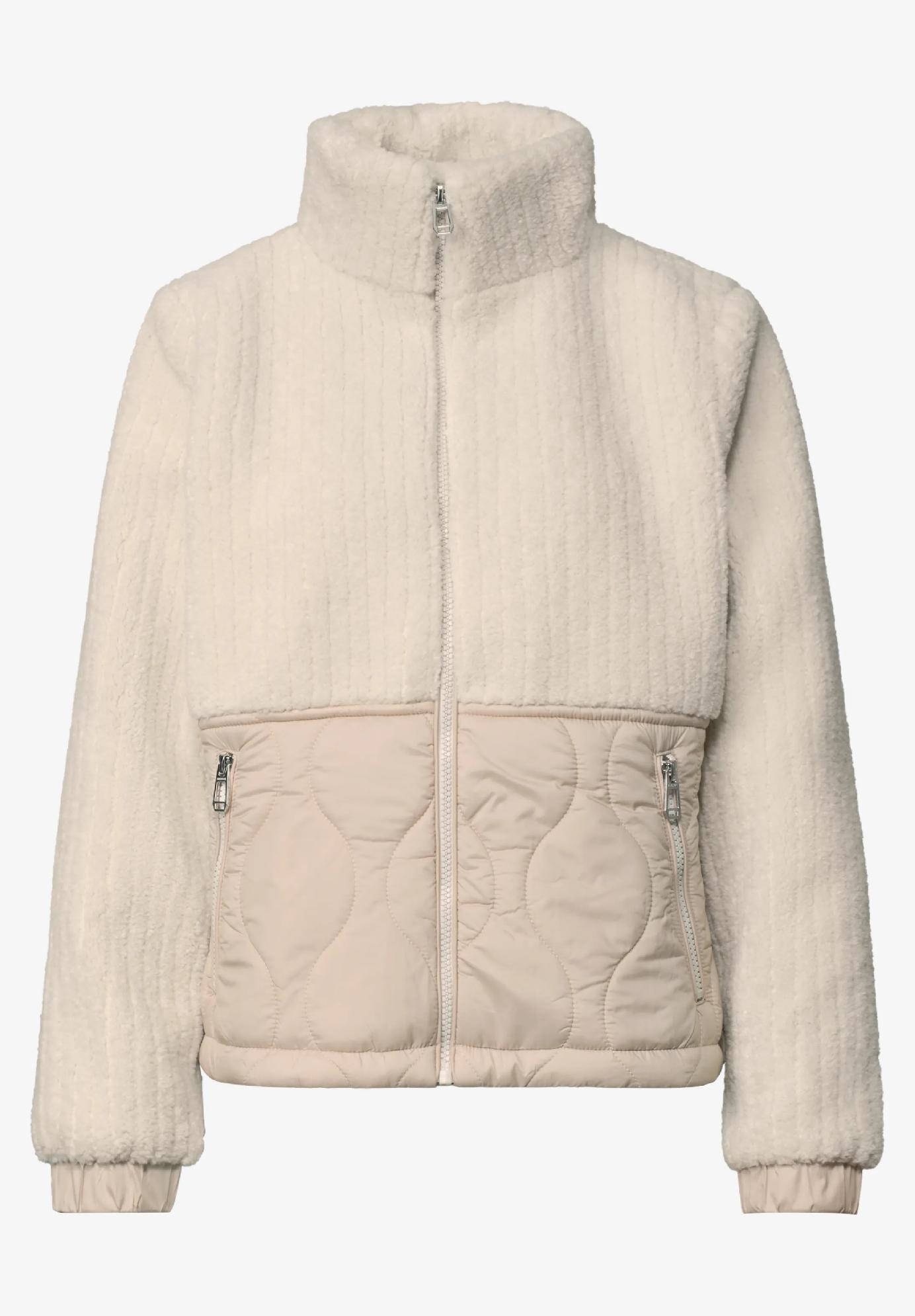 Street One tedy bunda so softshellovými detailmi, ecru