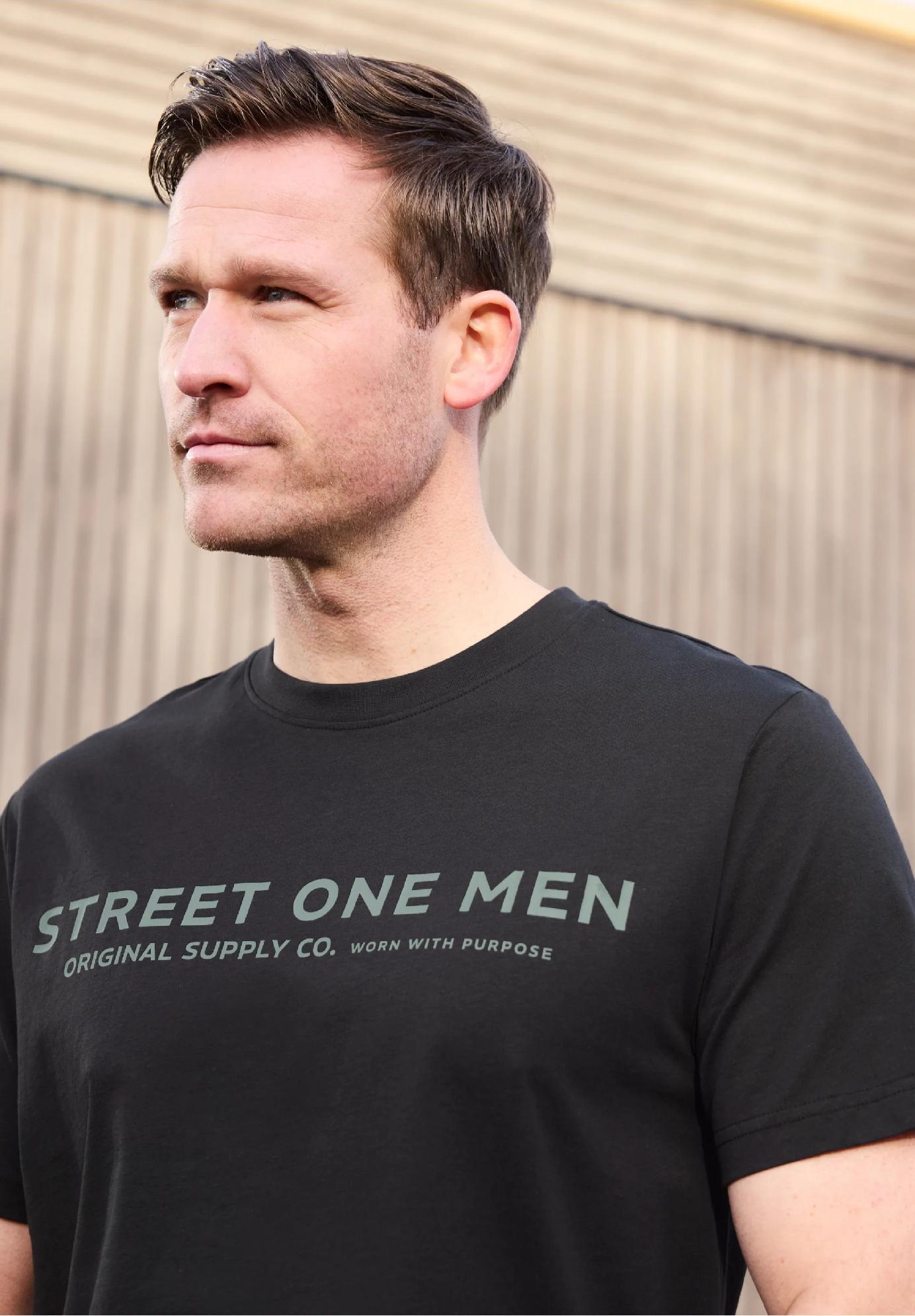 Street One MEN tričko s potlačou loga, čie