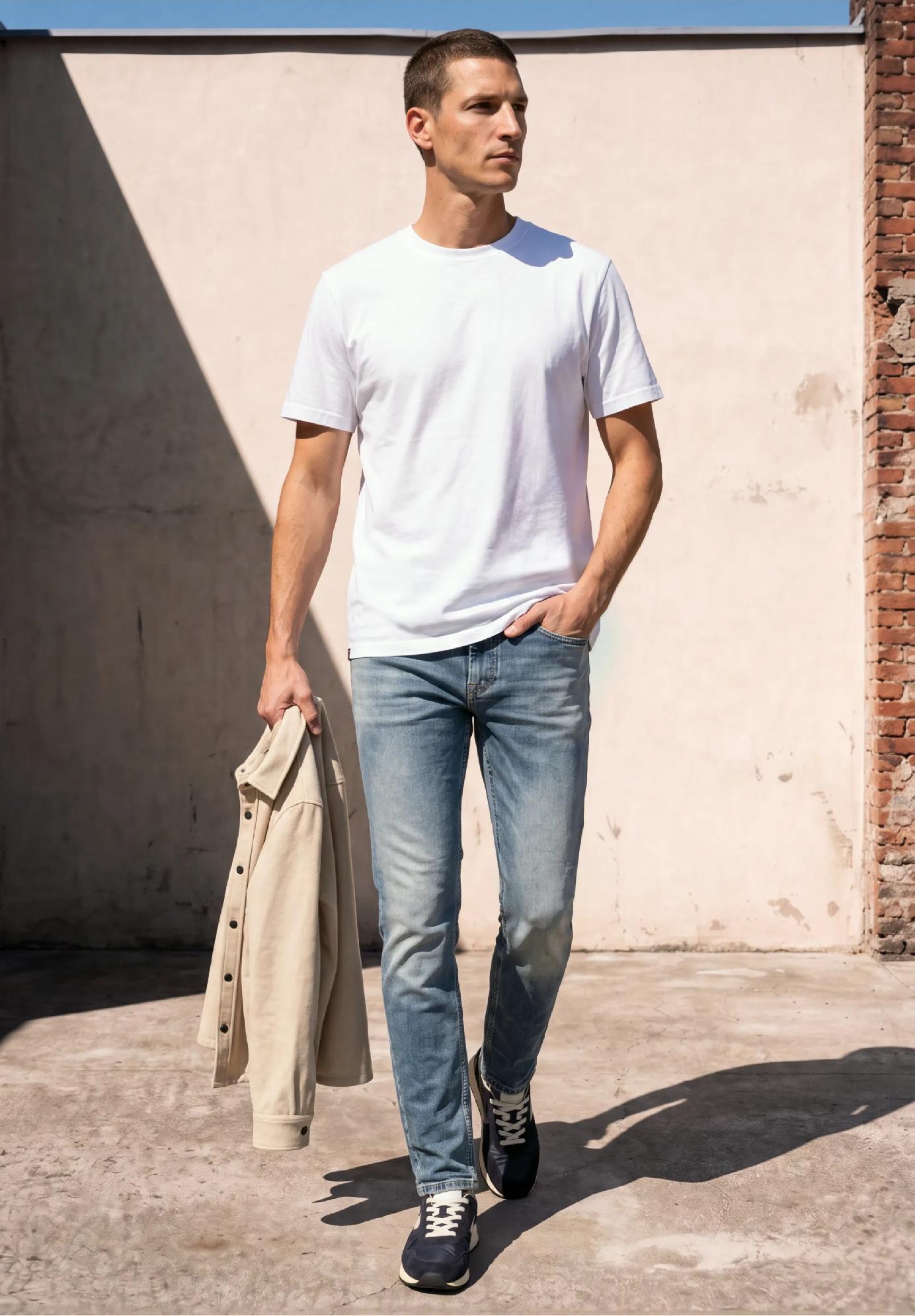 Street One MEN úzke džínsy v úzkom strihu RACER