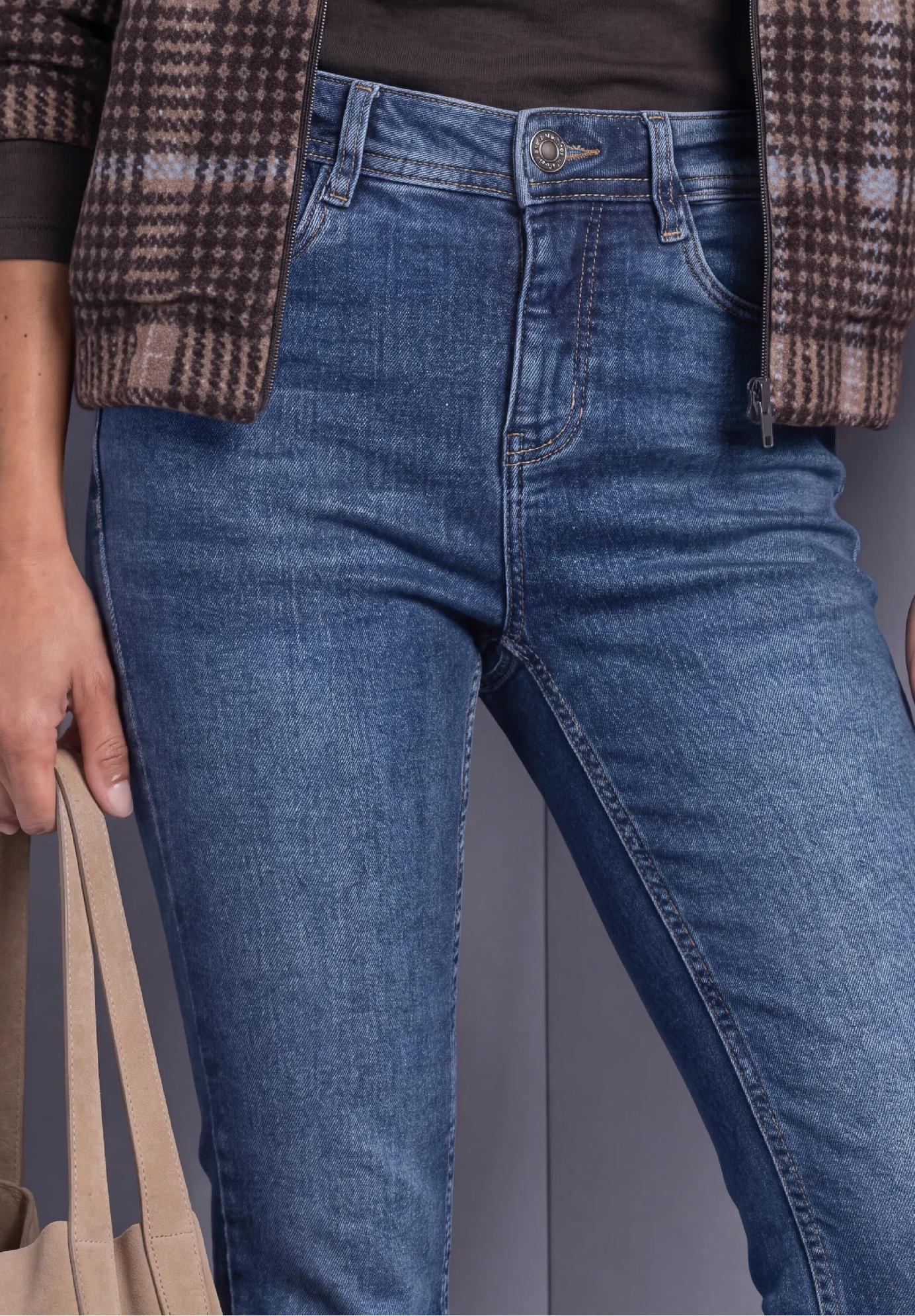 Street One džínsy s vysokým pásom a rozšírenými nohavicami v štýle Slim Fit BLAIRE