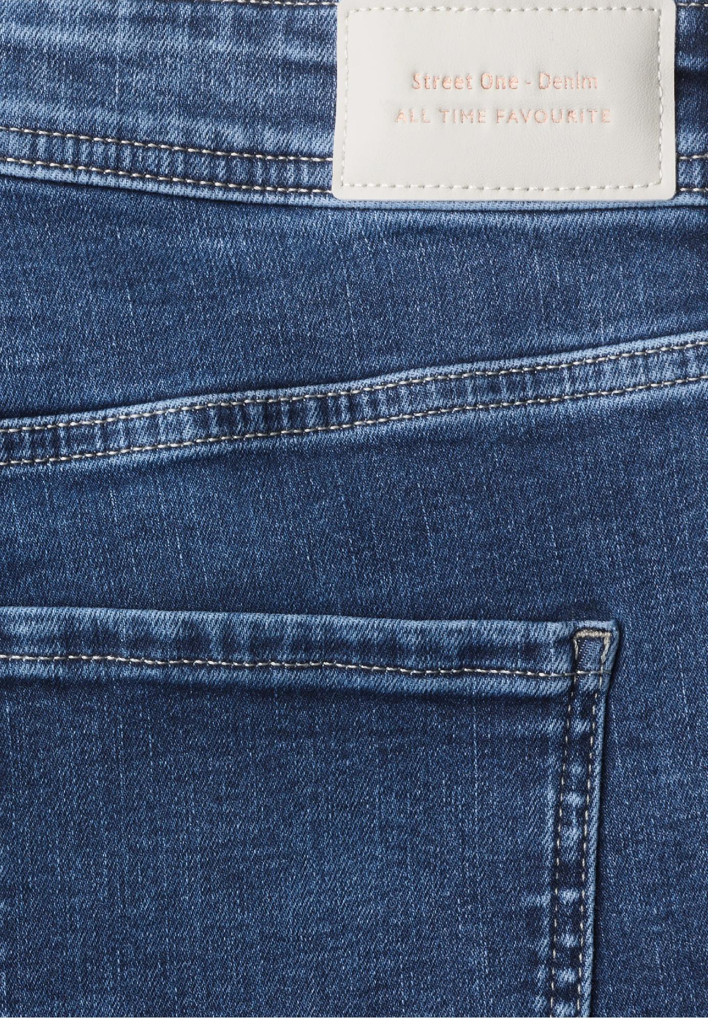 Street One džínsy s vysokým pásom a rozšírenými nohavicami v štýle Slim Fit BLAIRE
